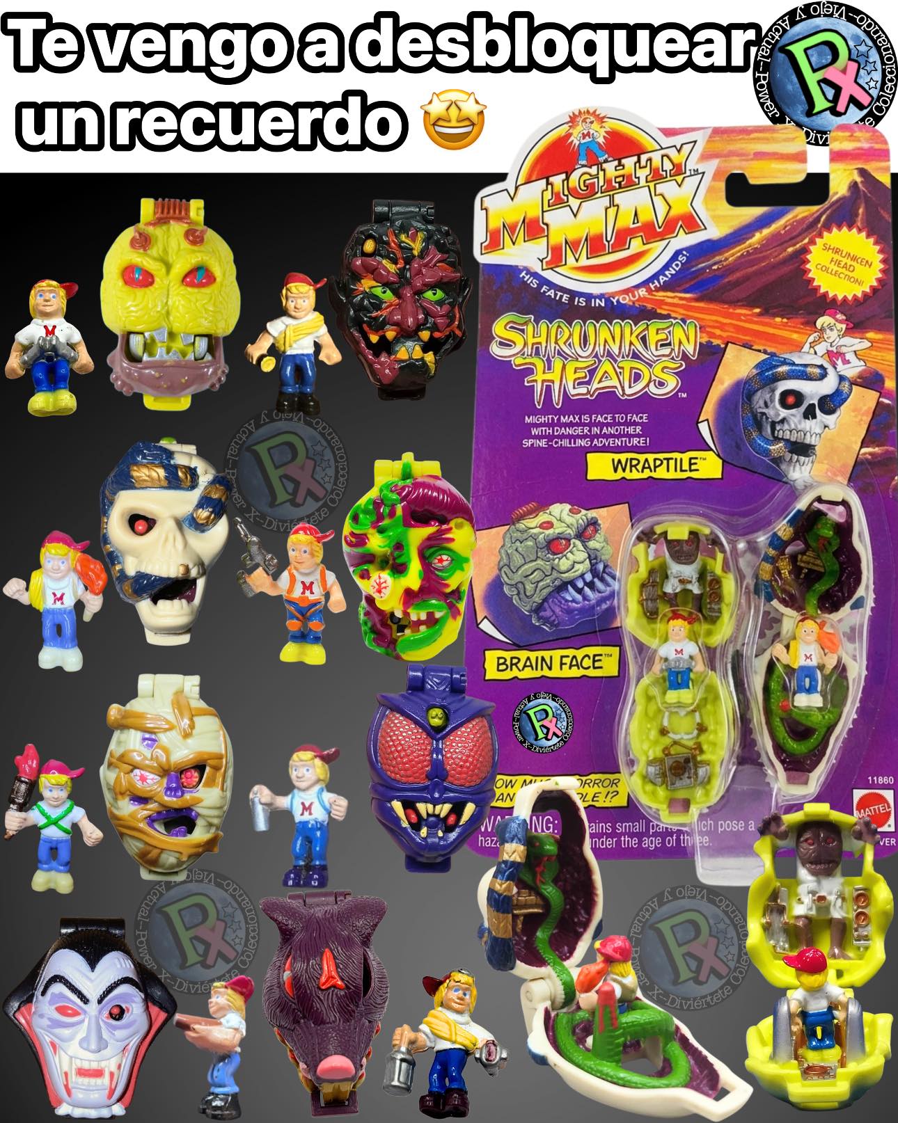 Mighty Max Shrunken Heads series 1 toys from Mattel 1993