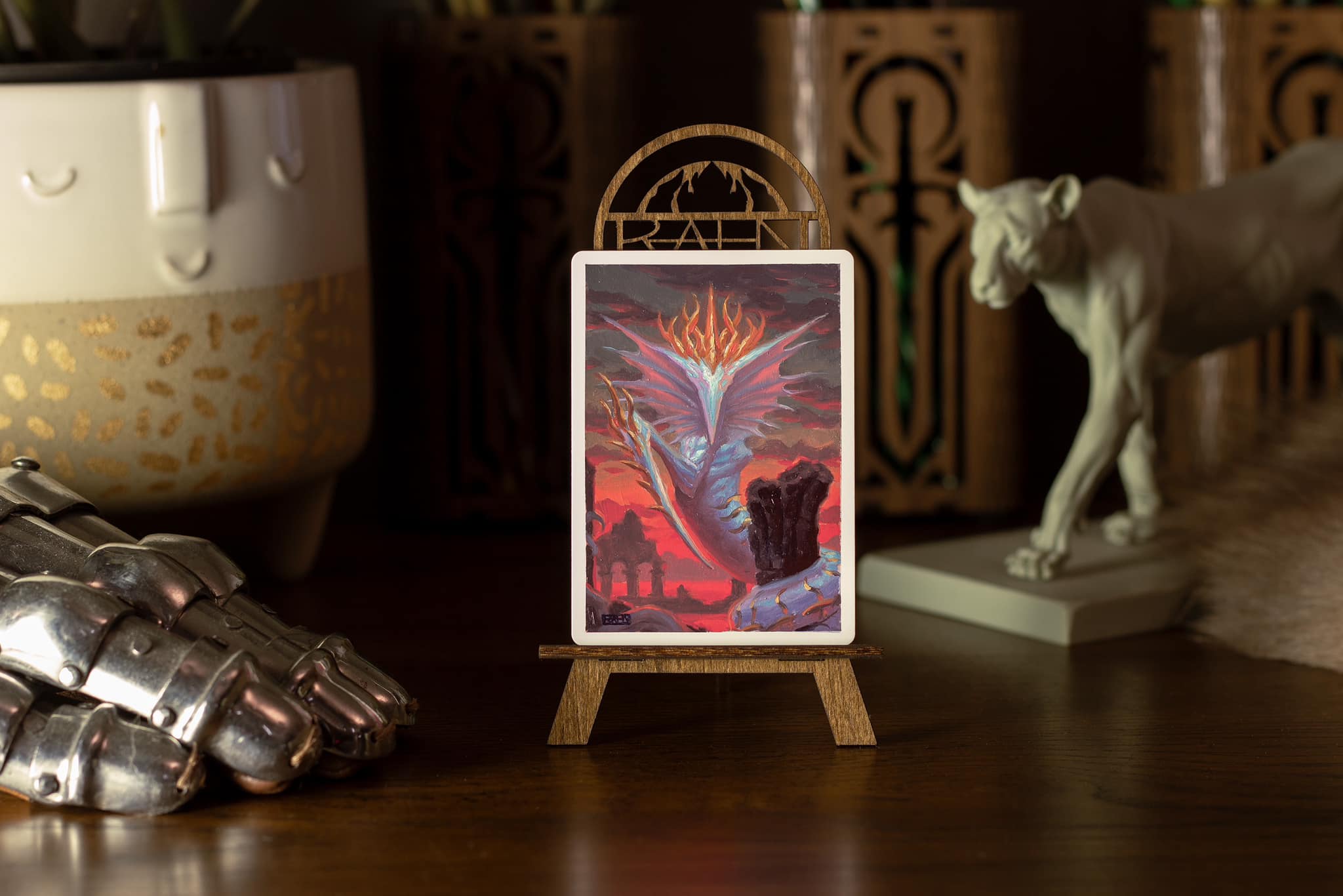 Chris Rahn artist proofs arrive in unique card protectors