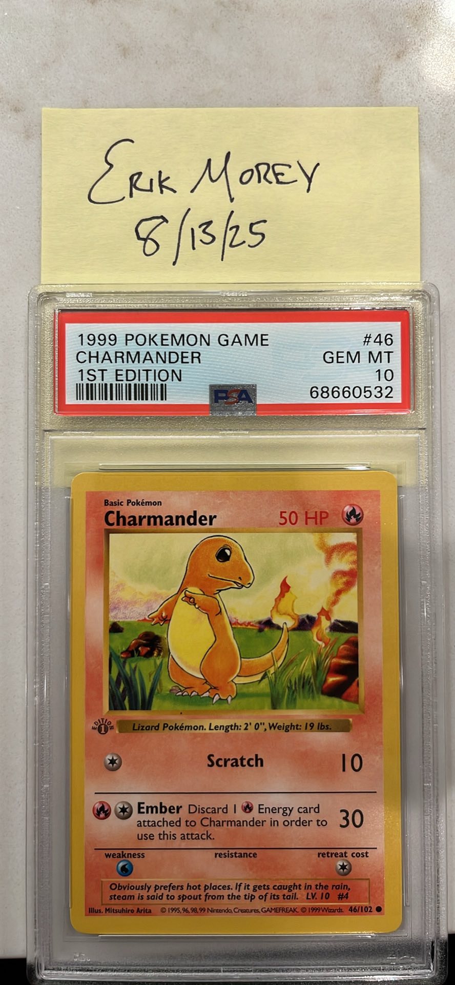 first edition charmander card value Pokemon - (50) Celebrate the legacy of your favorite tabletop game with this Charmander 2023 Pokemon Trading Card Game Classic Classic Collection #1 CGC Authenticated 10 Card Charmander 1999 Pokemon Game #46