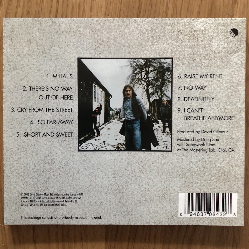 On This Day in 1978, David Gilmour Released David Gilmour ⠀ On
