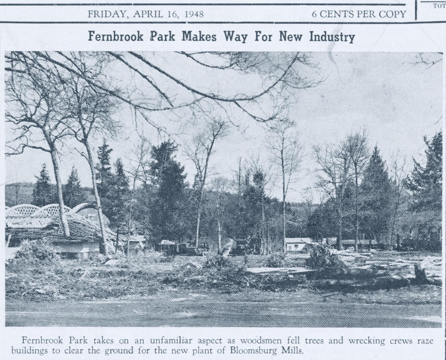 1948 Fernbrook Park, Dallas being dismantled | Facebook