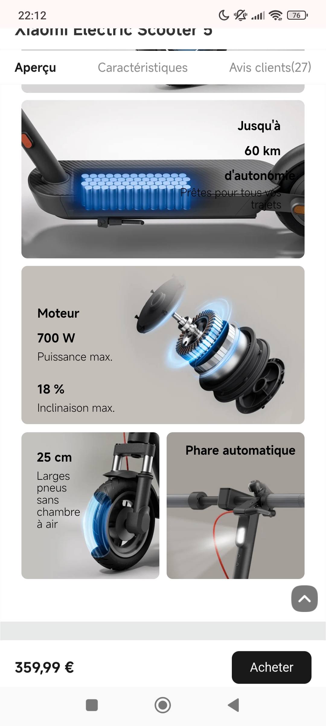 VOLOHAS Lot de 2 pneus tubeless de 9 pour Xiaomi M365 1S Pro MI3/Ninebot E22 E25 E45/Odys Pax/Okai Neon - Pneus à vide résistants à l'usure - 9 x 2 - Réparables