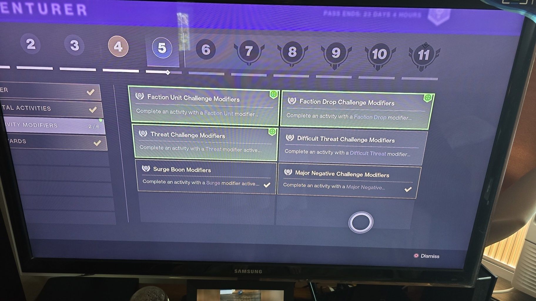 Destiny 2 | Im stuck on the Faction unit challenge modifiers. | Facebook