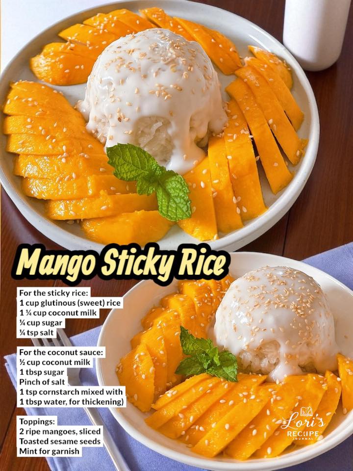 Lori's - Sweet, creamy, and tropical—mango sticky rice is the ultimate ...