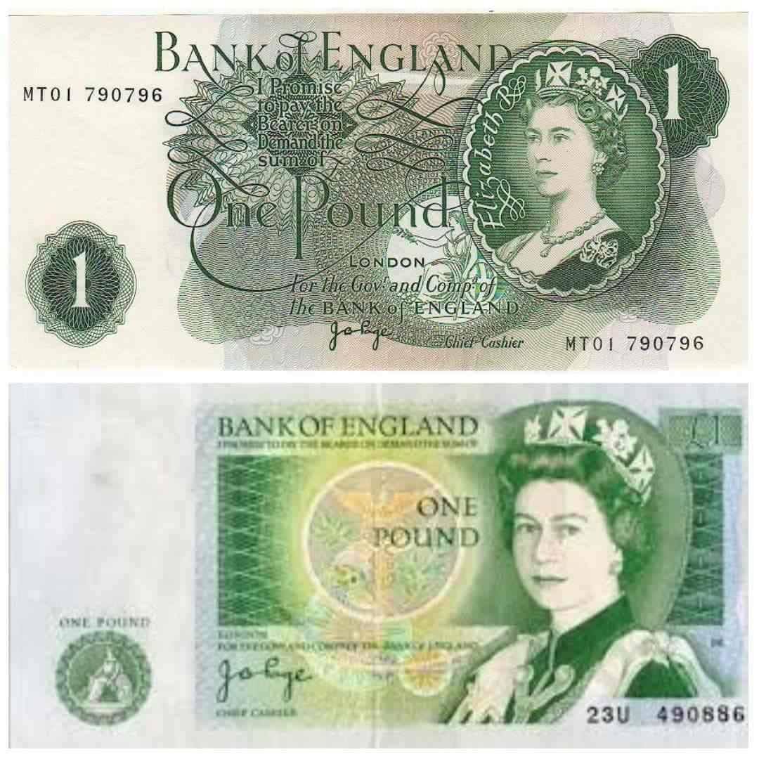 Who remembers the old £1 Notes? - Seventies Time-Machine | Facebook