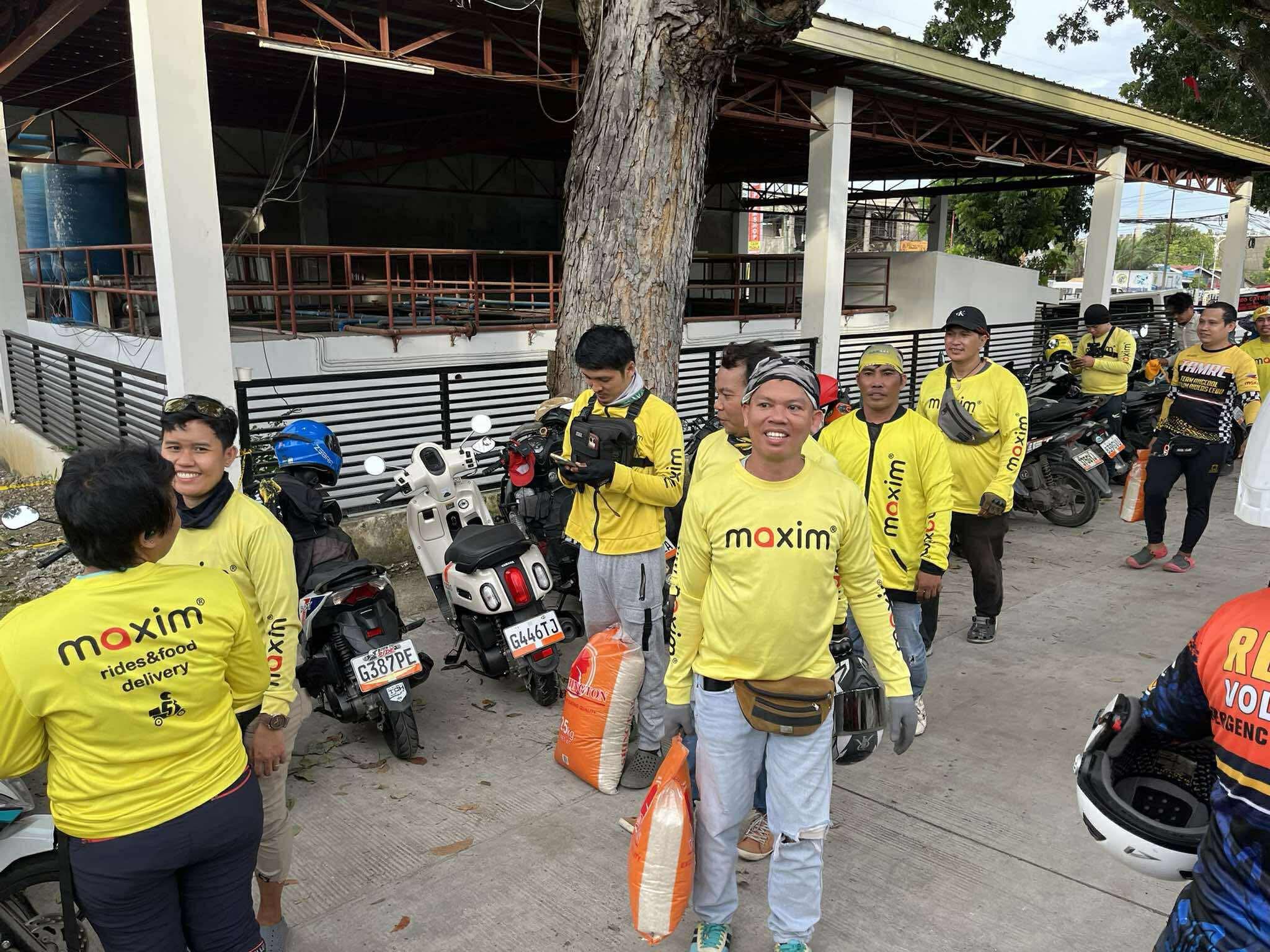 Mark - Maxim Riders are now helping to bring food items to the affected ...
