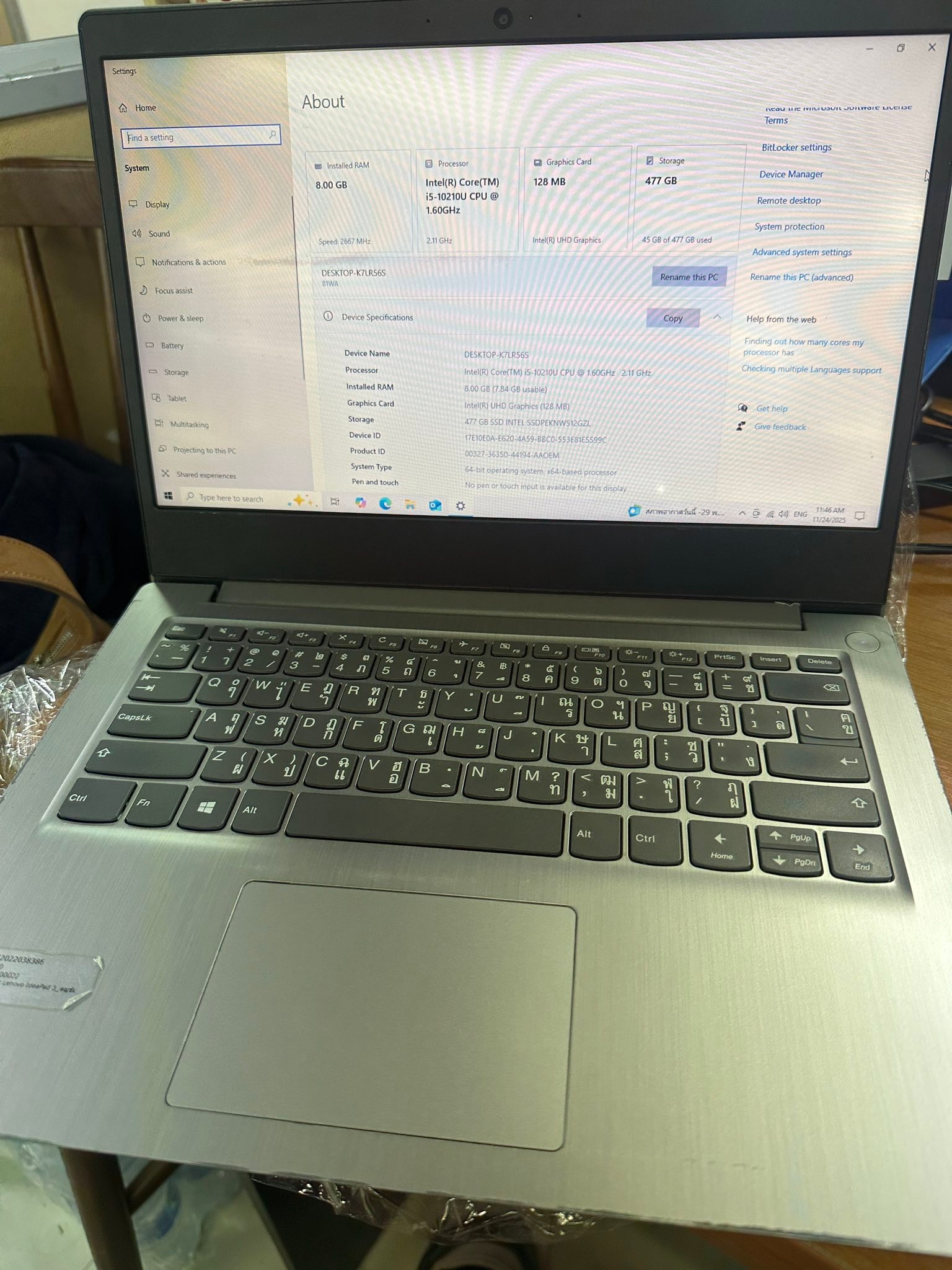 Notebook Lenovo ideapad 3-14IML05 Laptop - Type 81WA | Facebook