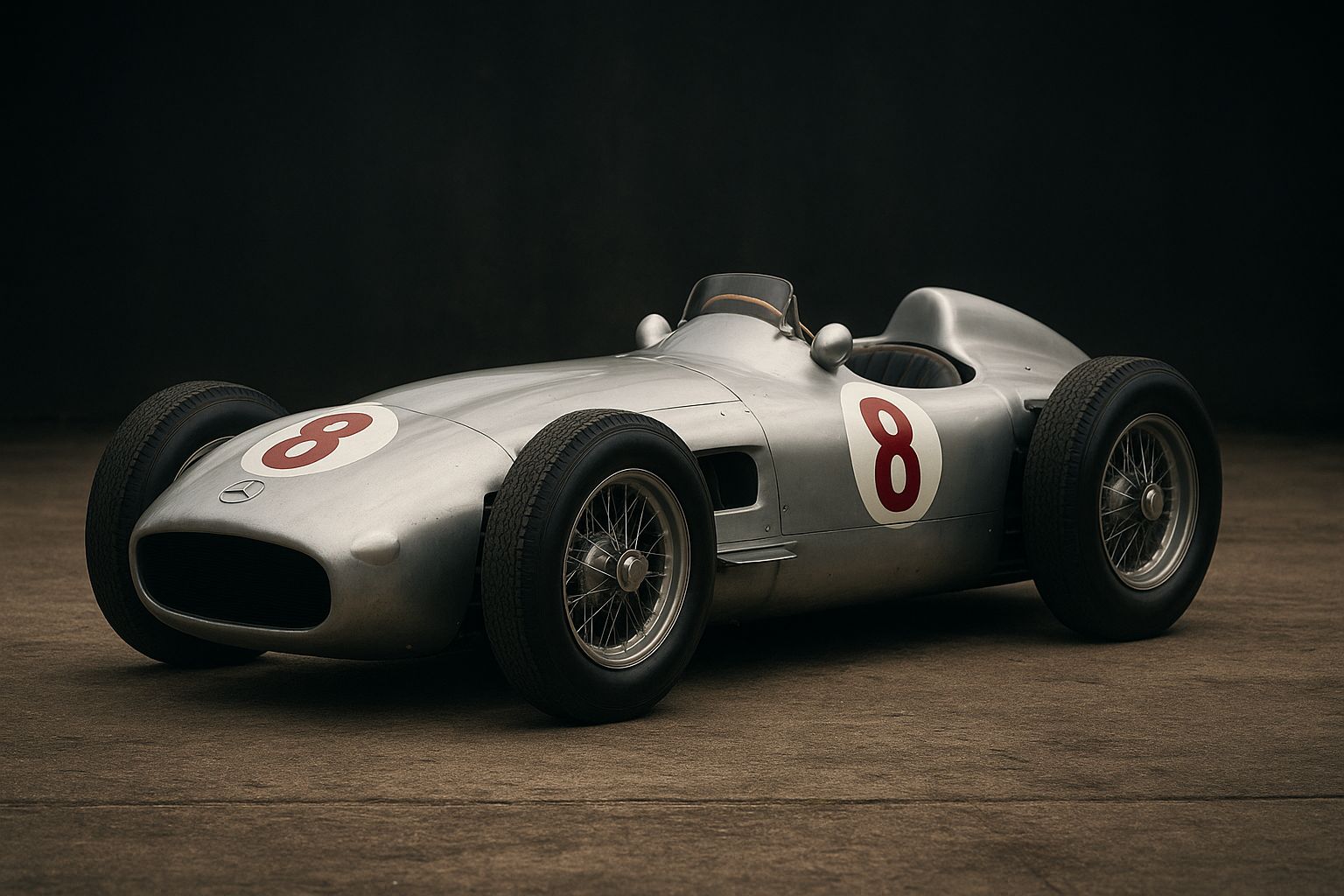 1/18 CMC Mercedes Benz W196 R 1954 Francés Grand Prix J. M. Fangio M-049 ABG047