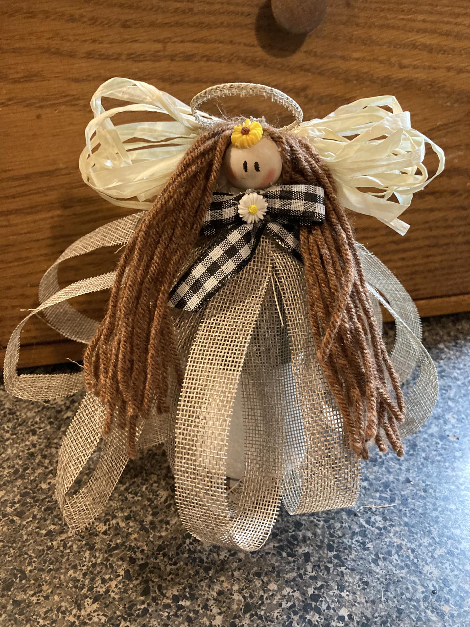 My first attempt to make a ribbon angel. 💖. I'll be making more.