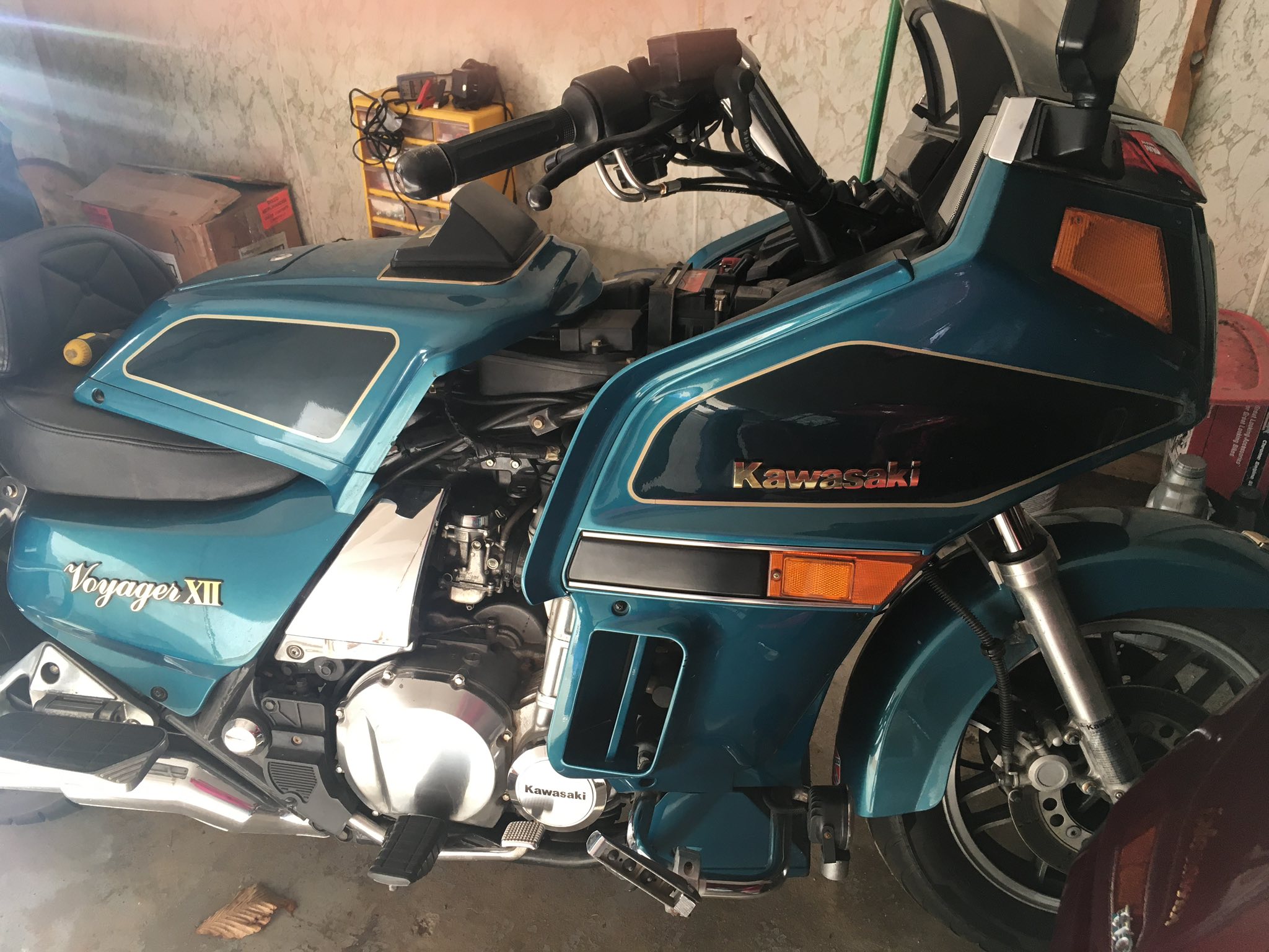 Up for sale is a 1996 Kawasaki Voyager 1200, everything works on