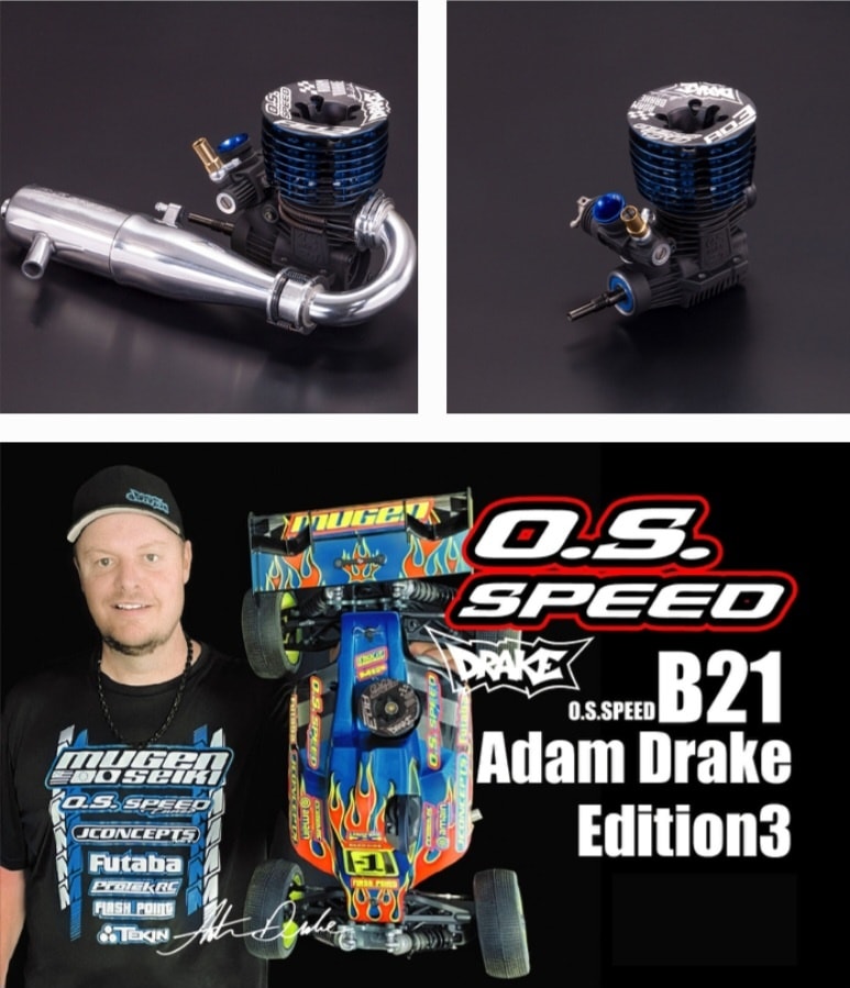 Adam Drake's o.s. speed b21 ad3 engines and combos