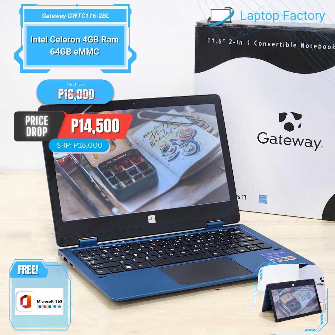Laptop - Brand-new SEALED Gateway GWTC116-2BL Intel Celeron N4020 4GB ...