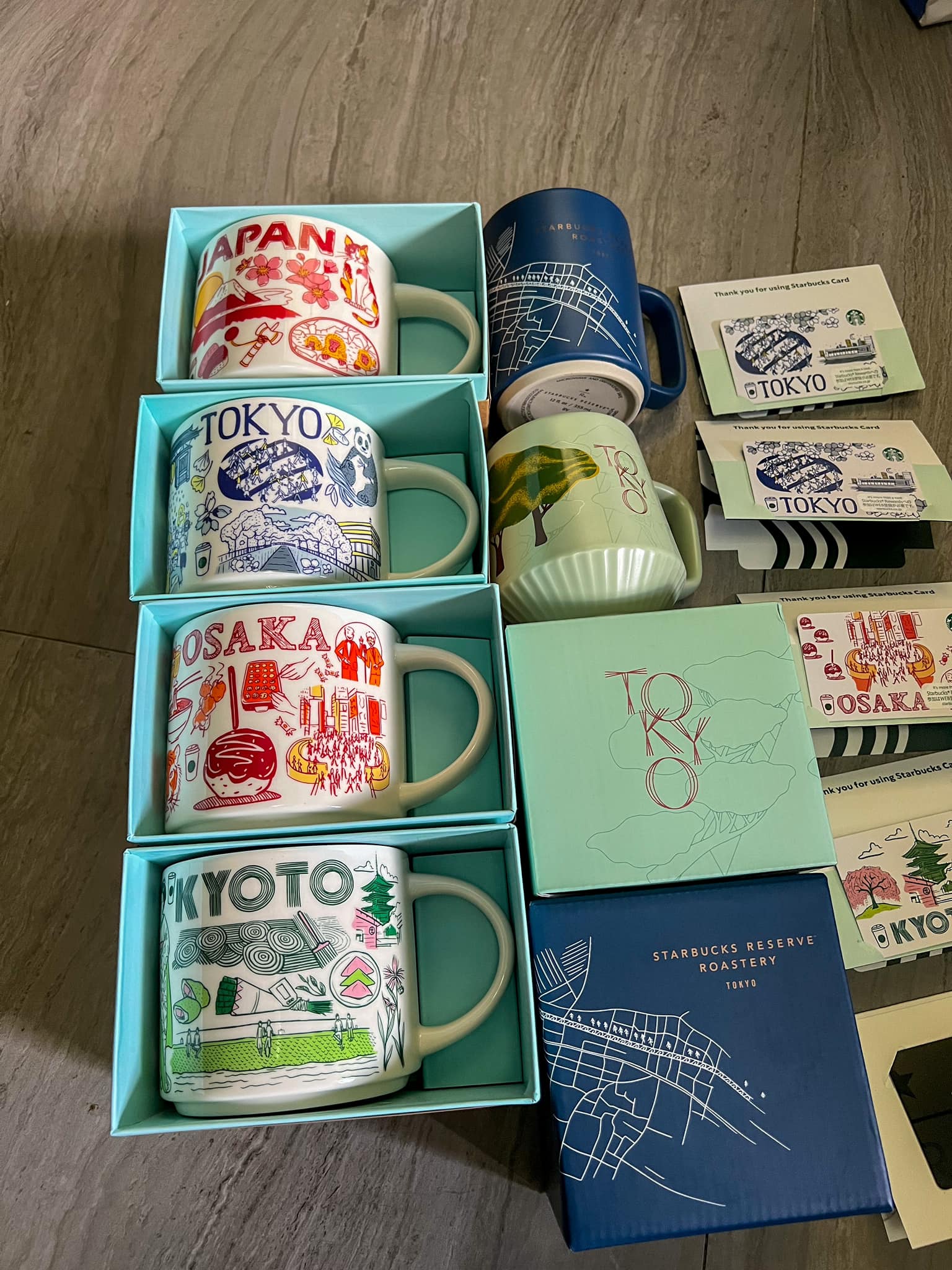 How would you like these new Starbucks mugs as a souvenir from