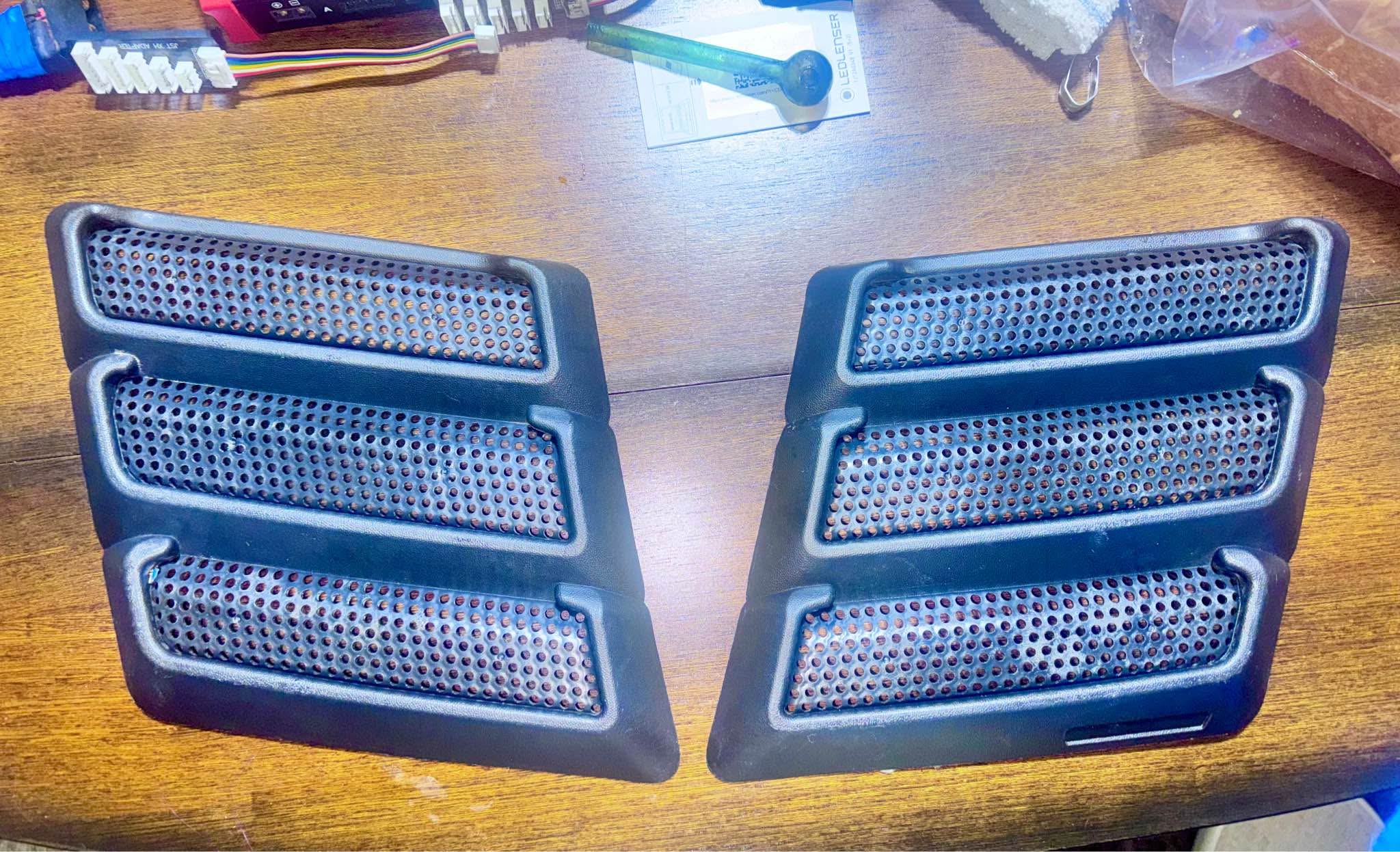 Jeep JL Parts | Rugged Ridge hood vents for Jeep Wrangler; can cut ...