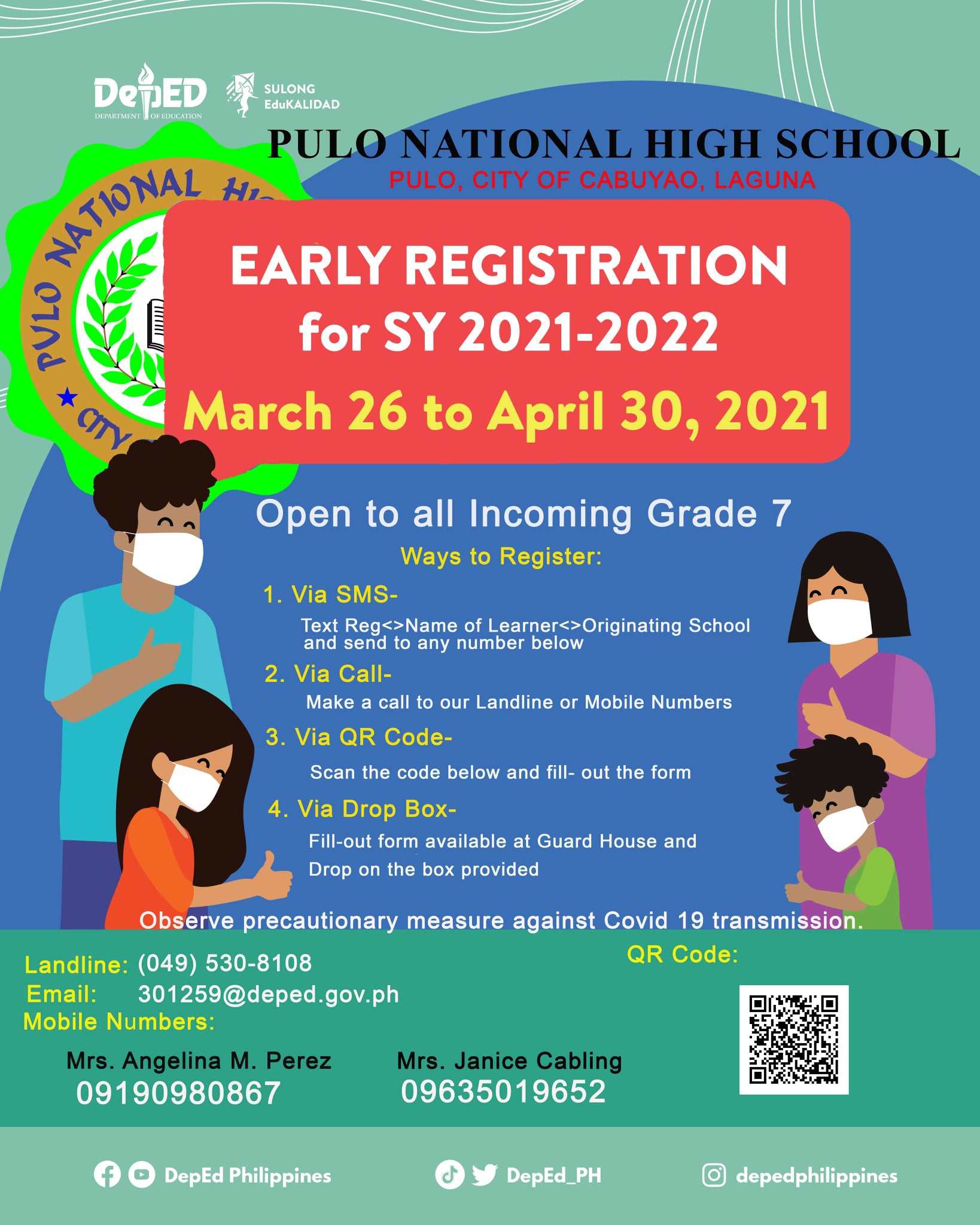 EARLY REGISTRATION... - DepEd Tayo Pulo NHS - Cabuyao City | Facebook