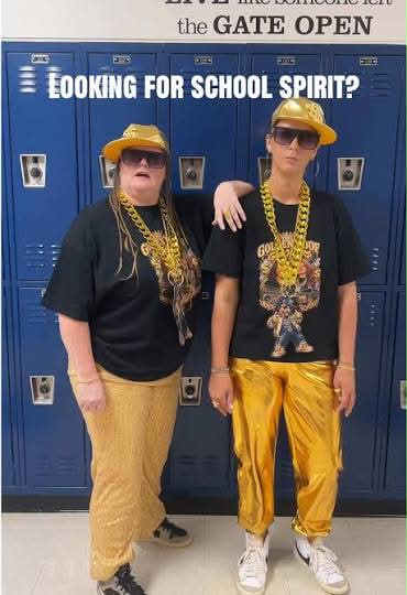 wear gold dress up day for school Where to find items spirit day? ruched bodice