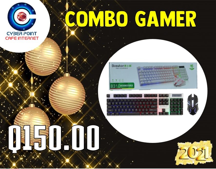 Cyber Point Tecnología - Combo Gamer a tan solo Q150.00 Teclado y mouse ...