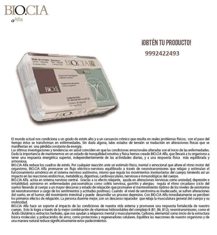 BIO. CIA Alfa equilibra el... - Mérida Bio4 - Oficial