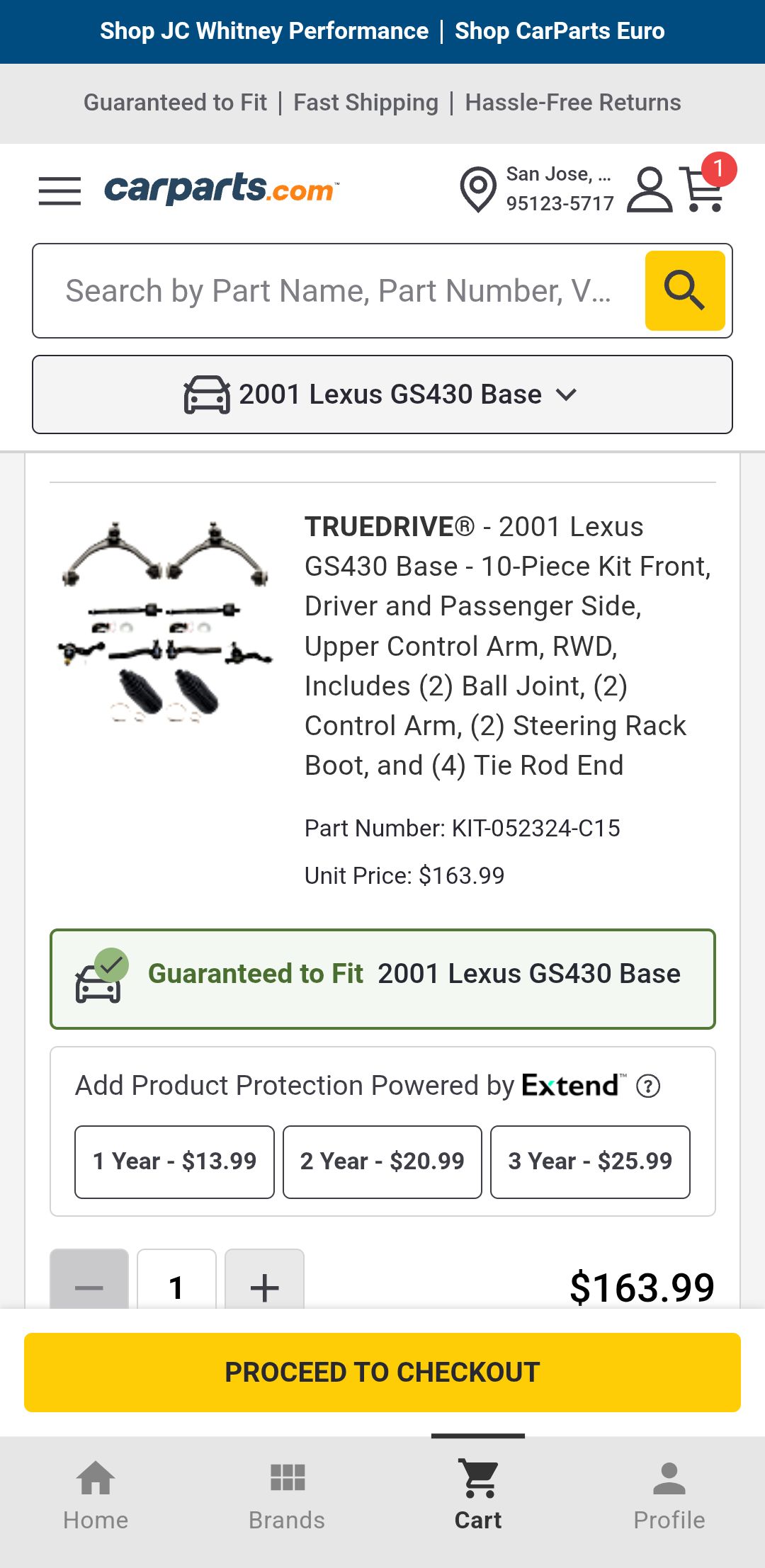 Lower control arm recommendations for refresh kit