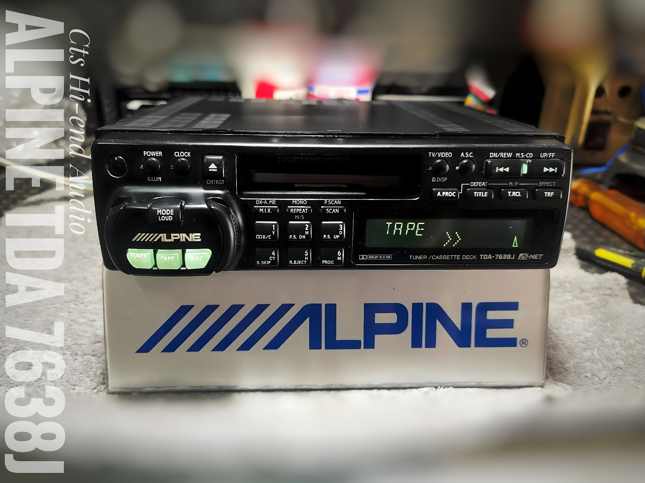 📊ALPINE TDA 7638J VS ALPINE 7618J Mobile Cassette Deck Analogue