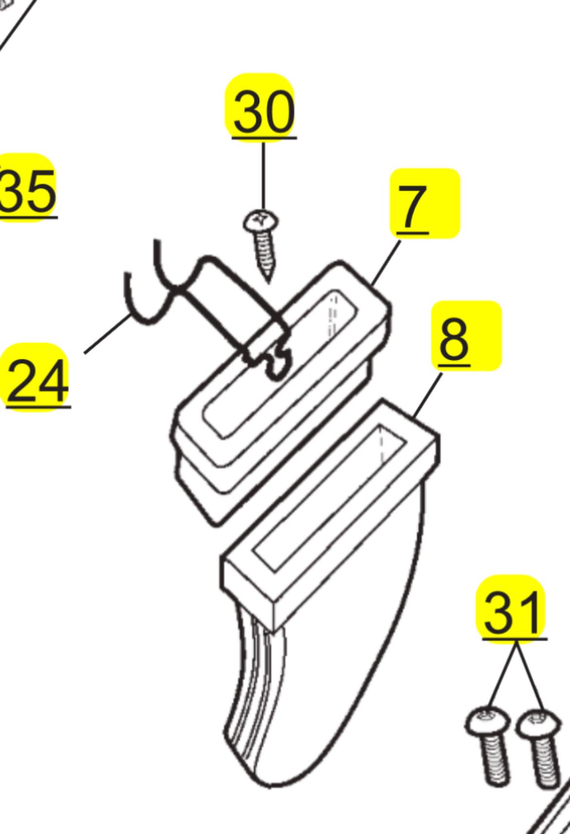 Where to find 2003 Sherco ST 250 air box filter clip for sale?