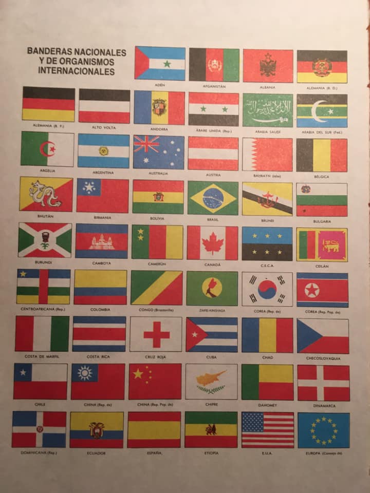 List of national flags and international organizations of the 70s
