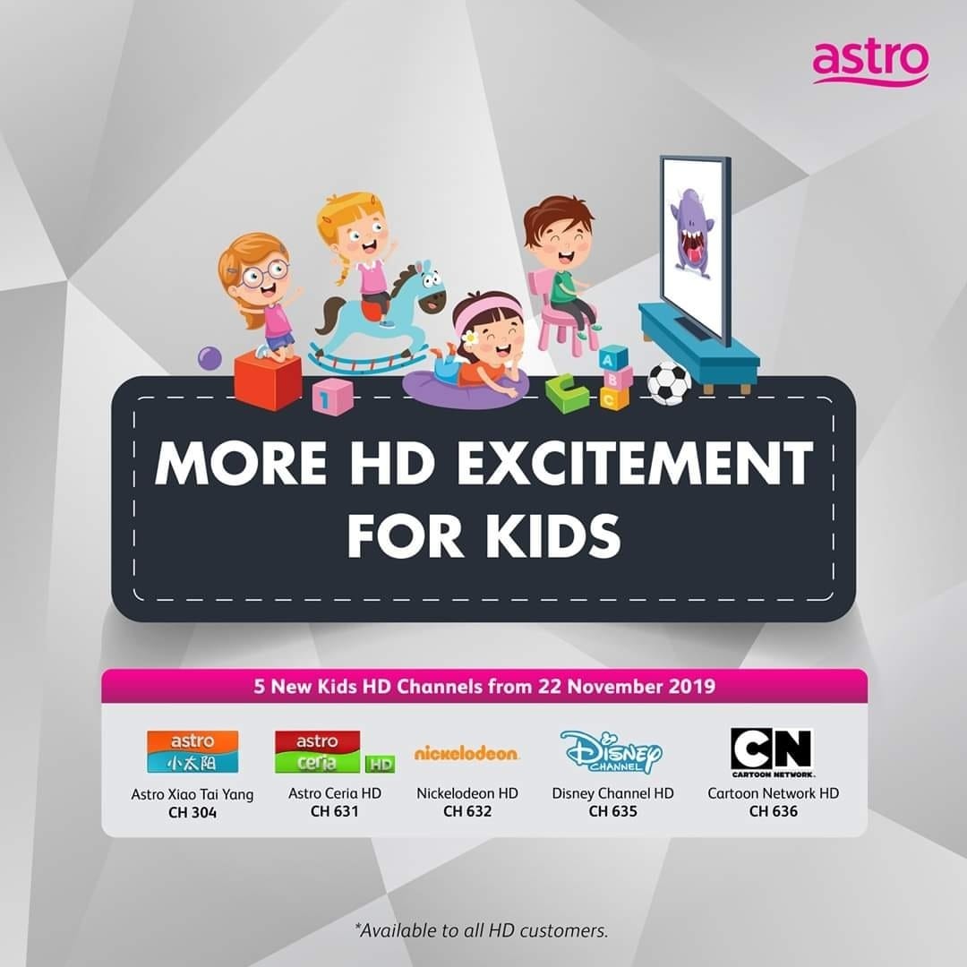 Astro And Njoi Sales And Services By Sa Asila Enjoy The School Holidays With 5 More Kids Hd Channels New Starting From 22 November 2019 Astro Xiao Tai Tang Hd