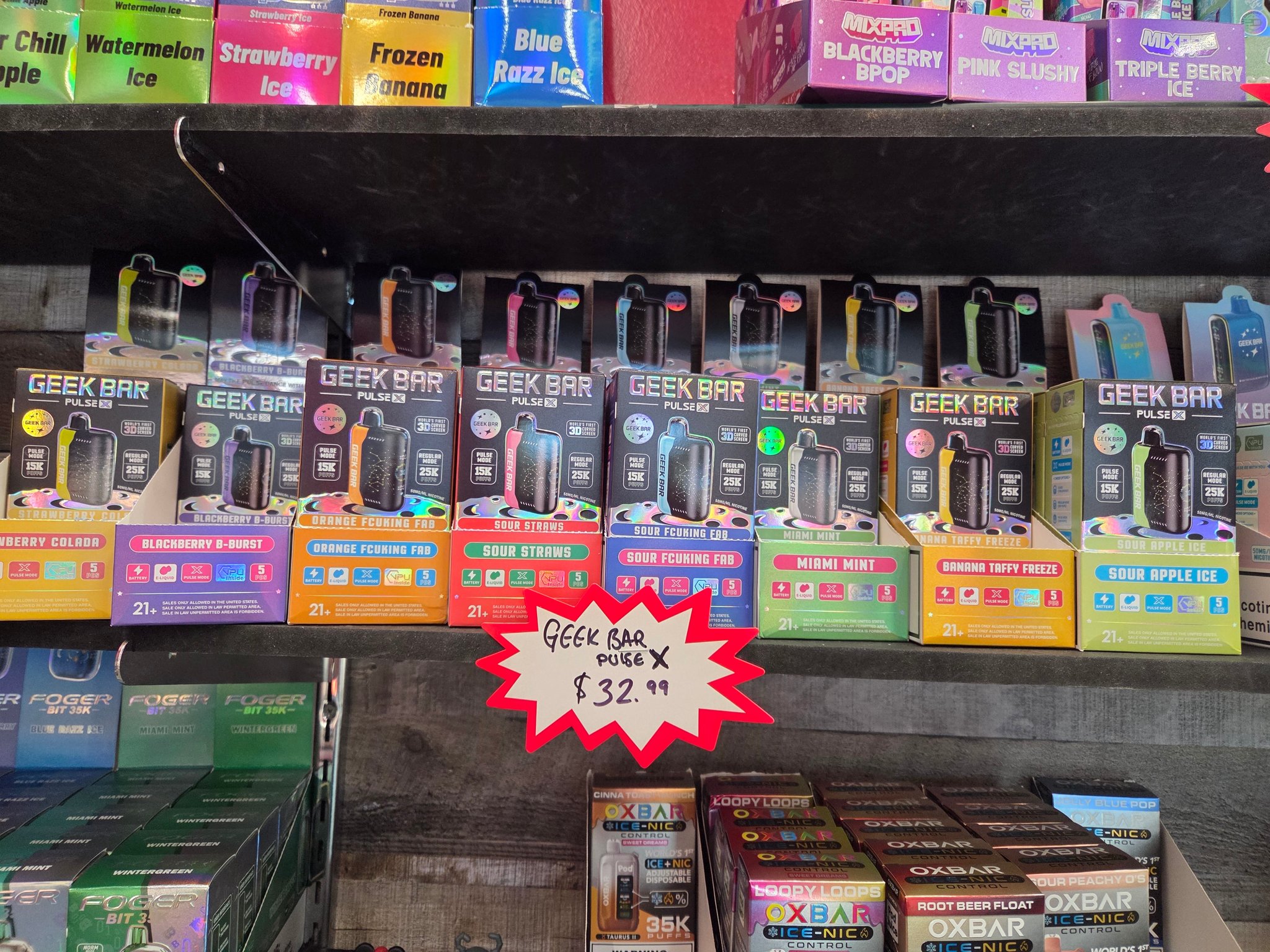 gas stations that sell geek bars near me What's the cheapest place to buy geekbars? Nic Strength:30mg What's New Geek Bar Pulse 15K