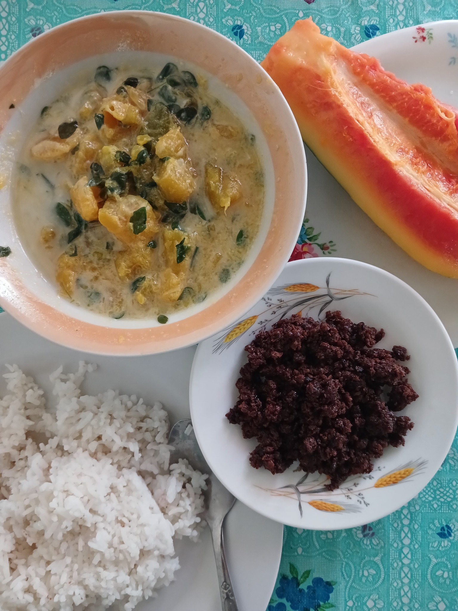 Filipino Cooking Group | Linutik na kalabasa at ginisang bagoong sa ...