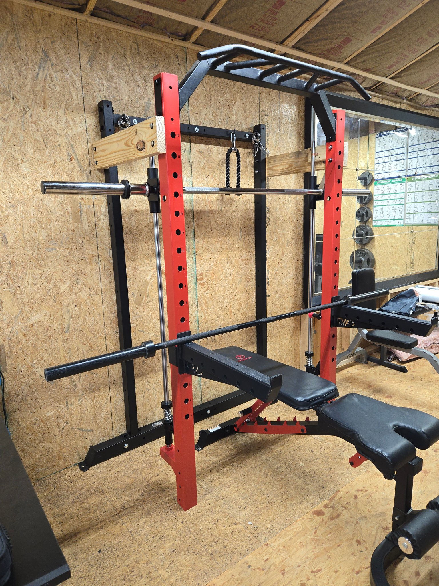 Repurposing old gym rack into new equipment display picture 1