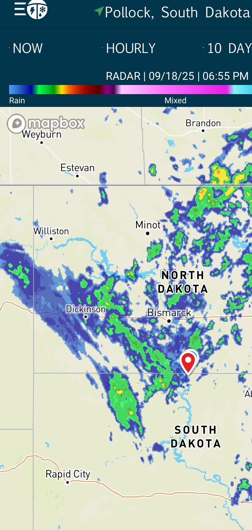 Josh - It’s getting crazy now , heard 15” in Mobridge from a friend of ...