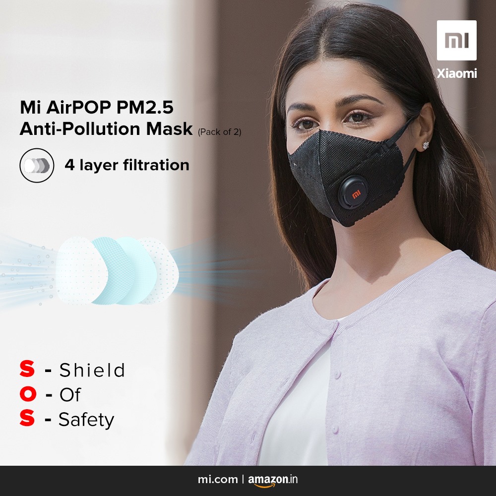 Xiaomi - Comfortable and safe. Mi AirPop Anti-Pollution Mask purifies ...