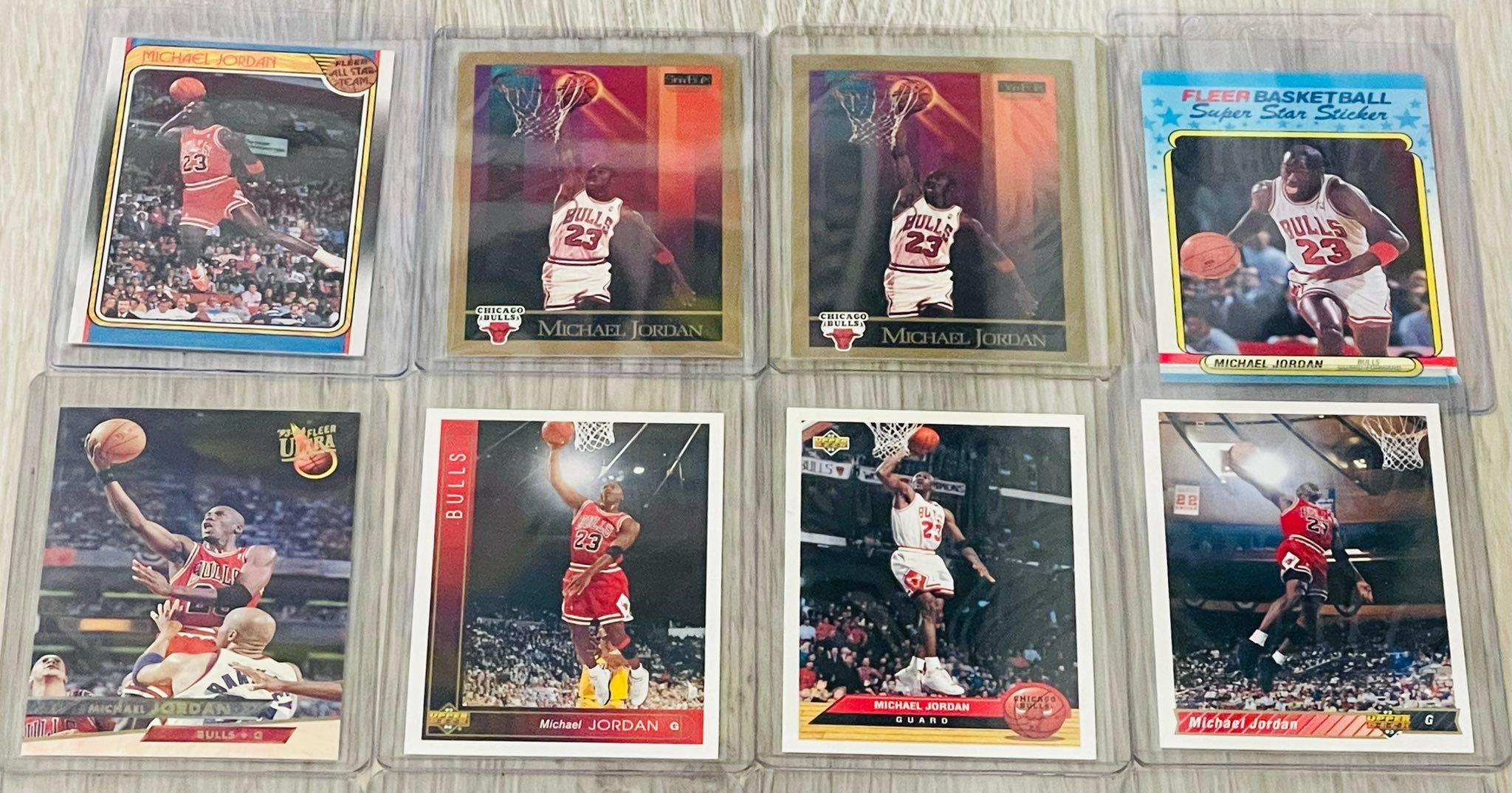 Michael Jordan 1989-90 Fleer Stickers #3 All-Stars Graded PRO “9.8”