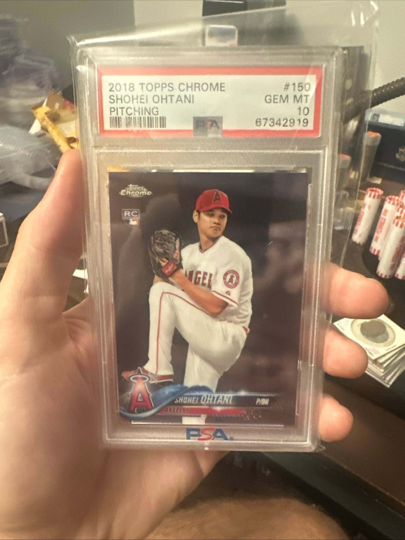 SELLING!!! 2018 topps chrome freshman flash Shohei Ohtani psa 10 $150