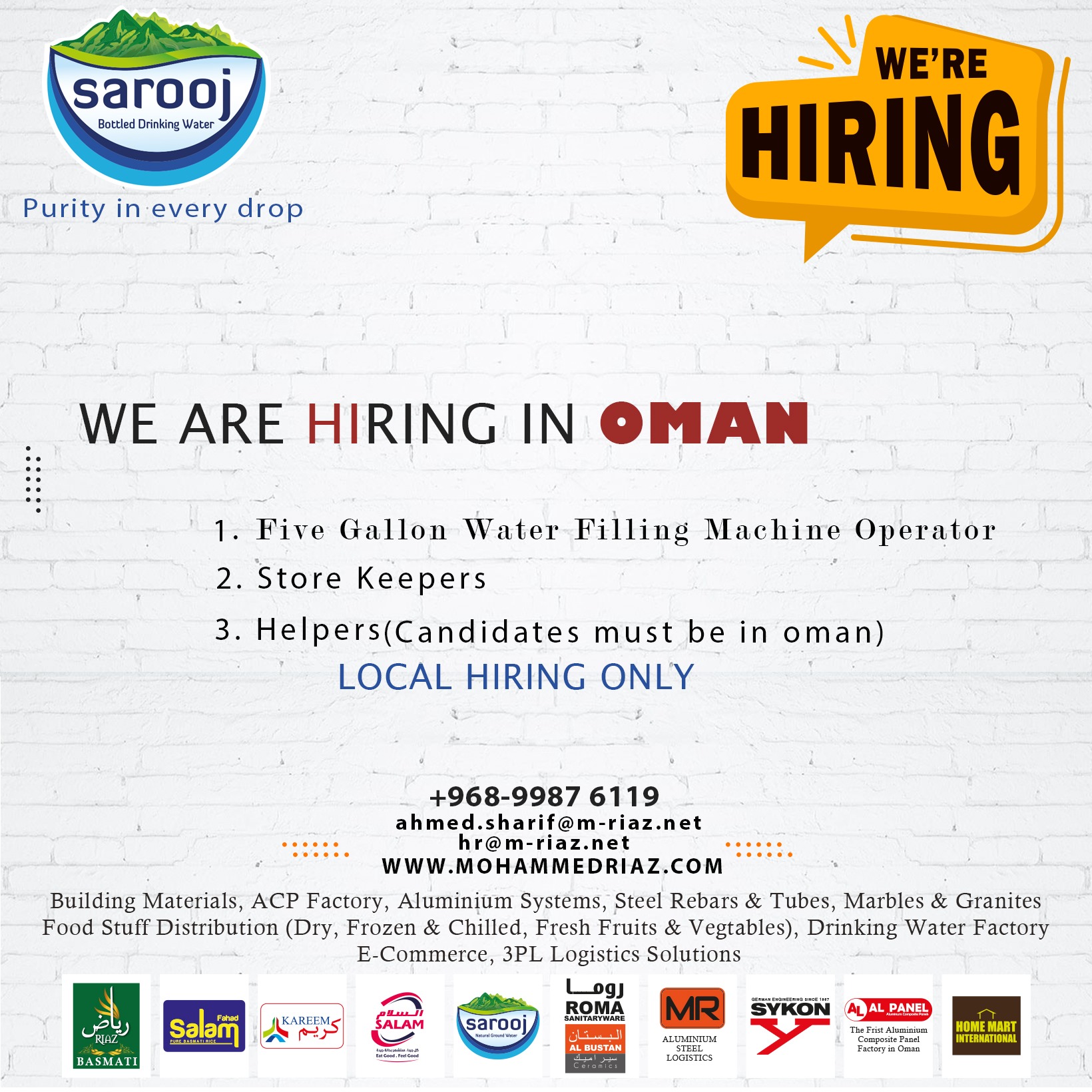 Mohammed Riaz & Partners LLC - FMCG