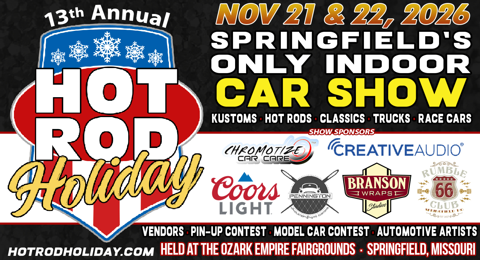13th Annual 2026 Hot Rod Holiday
