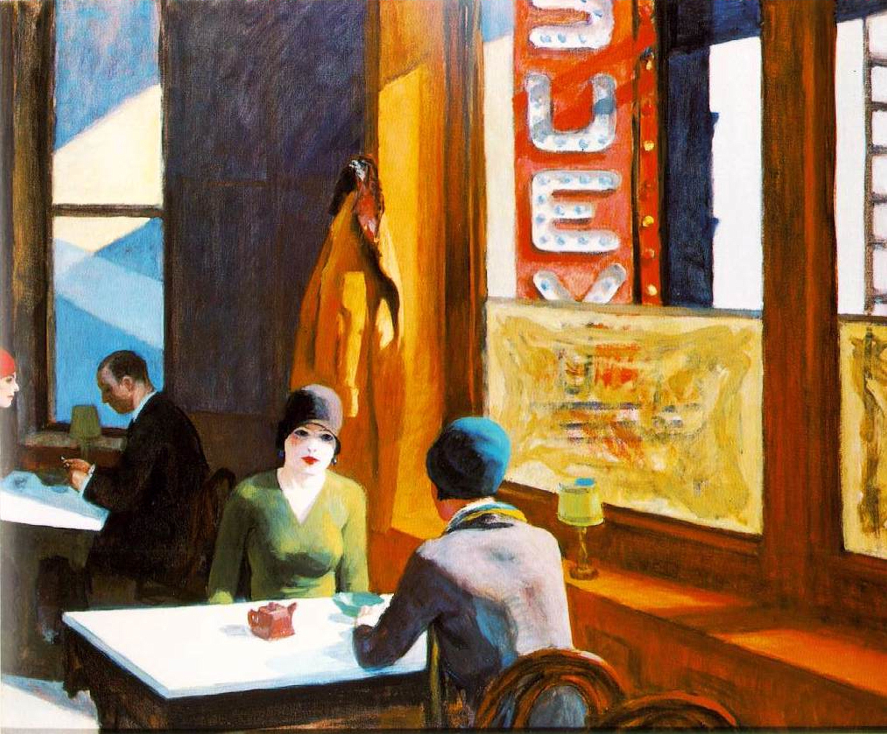 ミスターポールクルチイェーの絵です。(277/／300) Edward Hopper, Chop Suey, 1929 #art #painting #hopper