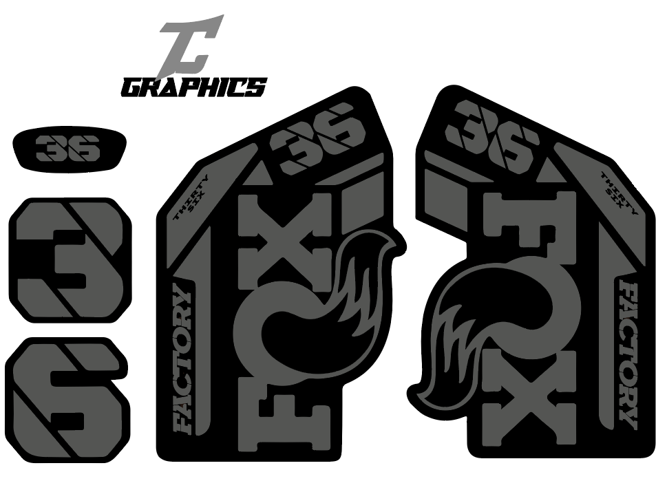 TC Graphics - Another run of custom fork decals to colour...