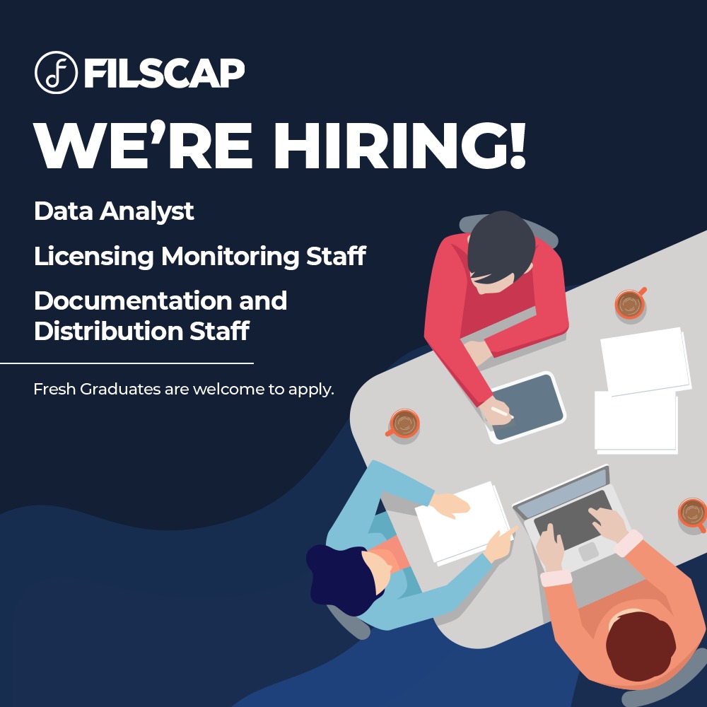 FILSCAP - [JOB HIRING ALERT] If you're looking for new... | Facebook
