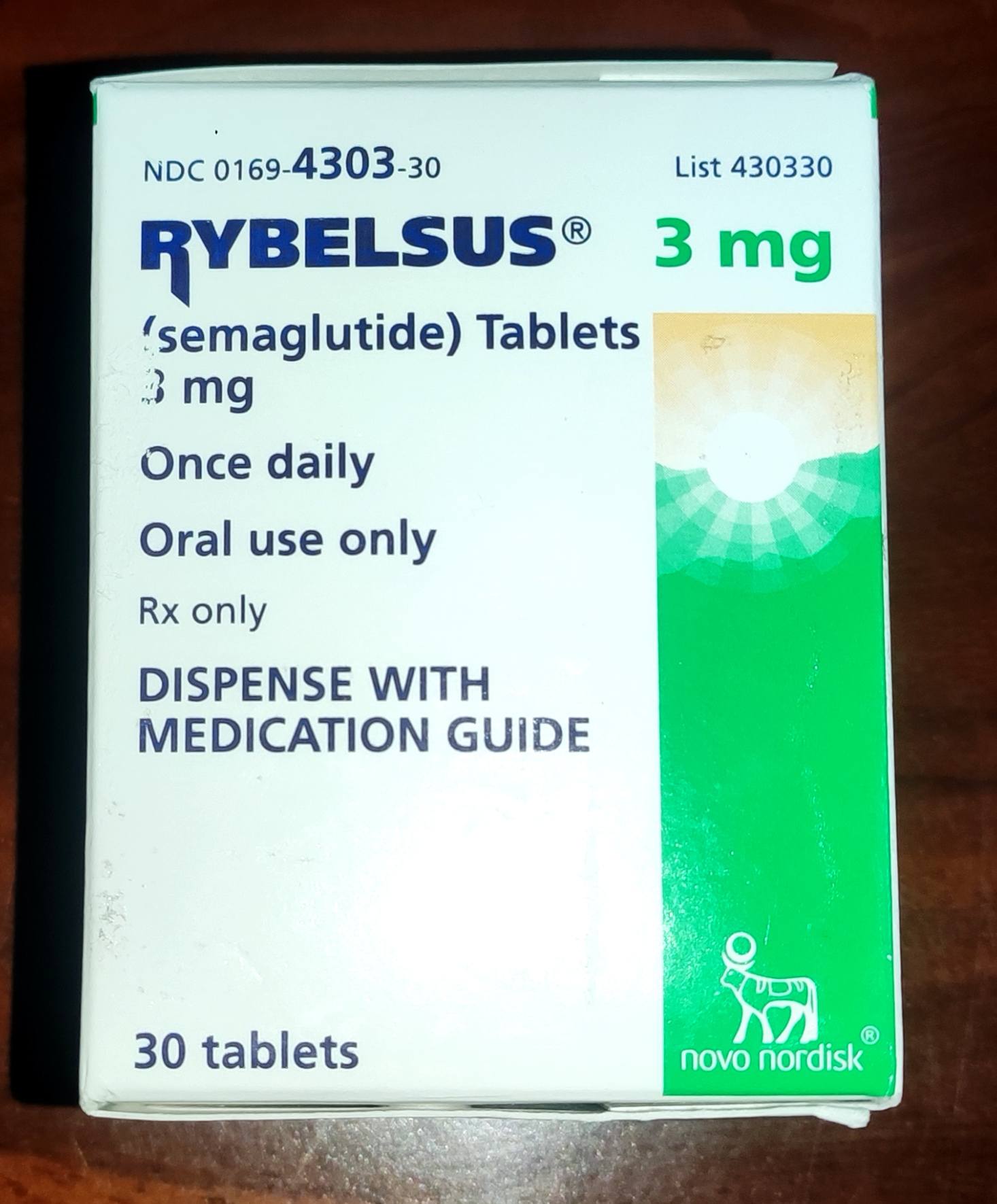 💪 RYBELSUS 3 MG💪🚨 Se usa para reducir los niveles de azúcar en sangre, contenido 30 tabletas