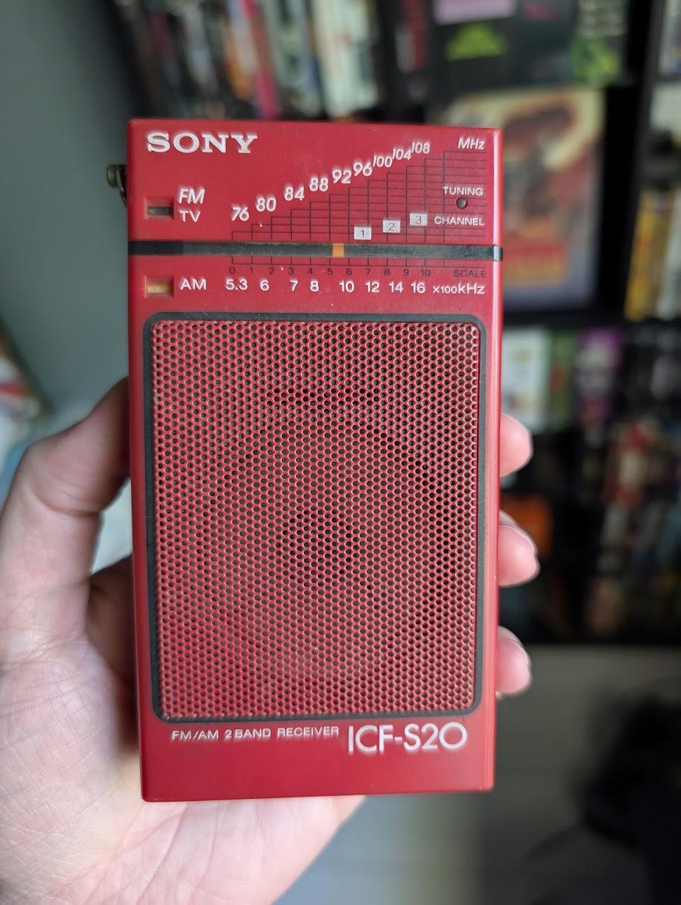 Sony ICF-S20 portable radio from 1983 in Silent Hill