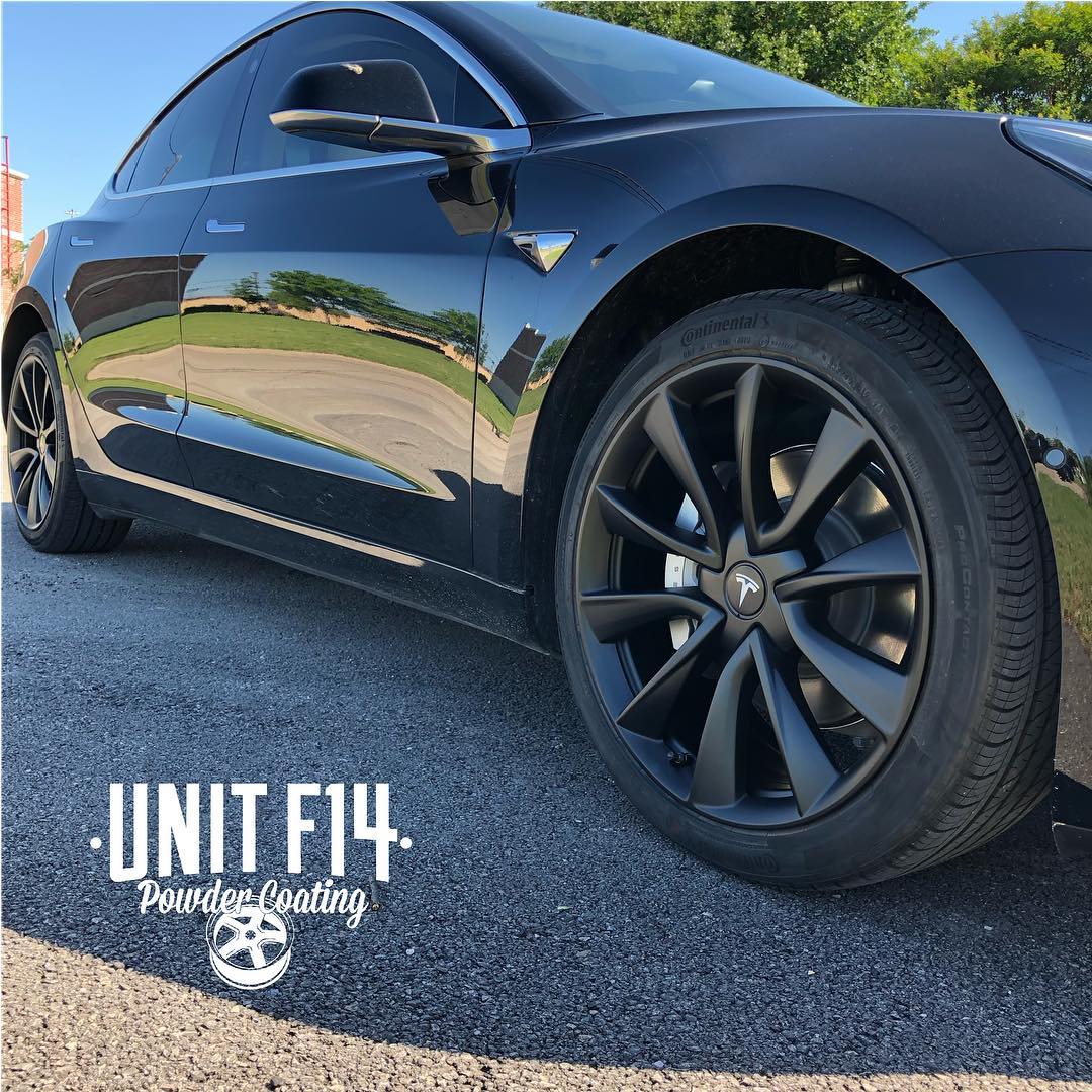 Tesla Model 3 wheels refinished... - Unit F14 Powder Coating | Facebook