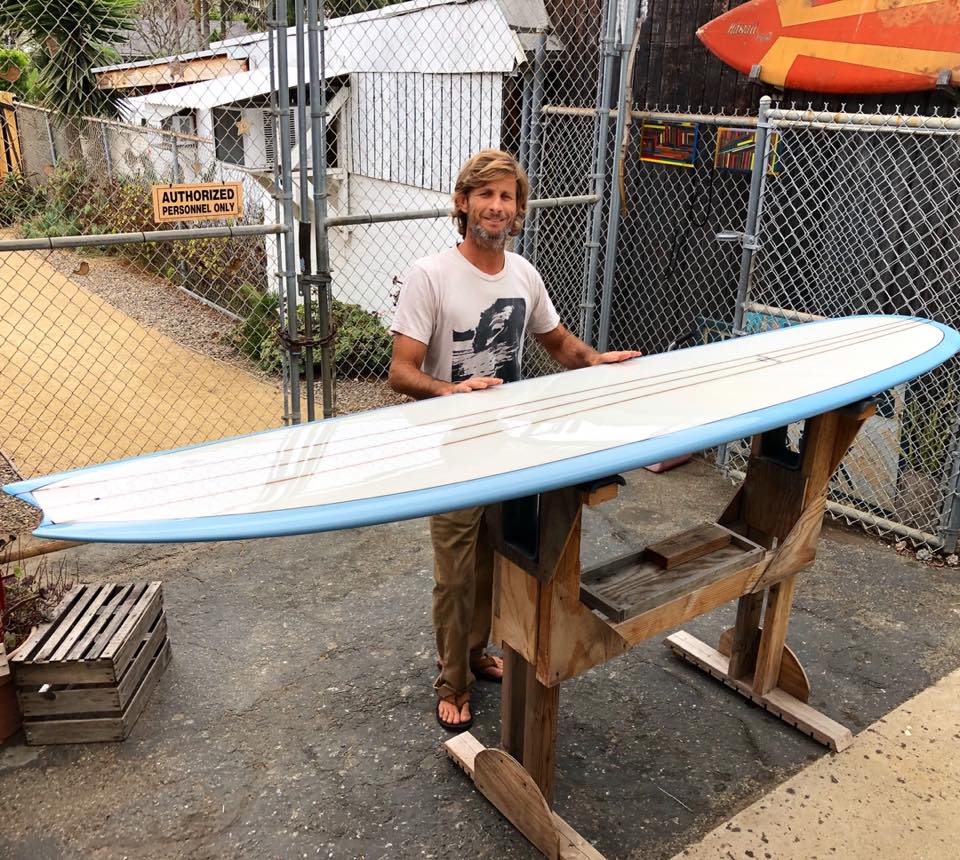 Joel with the 9'7” Tudor Crescent!