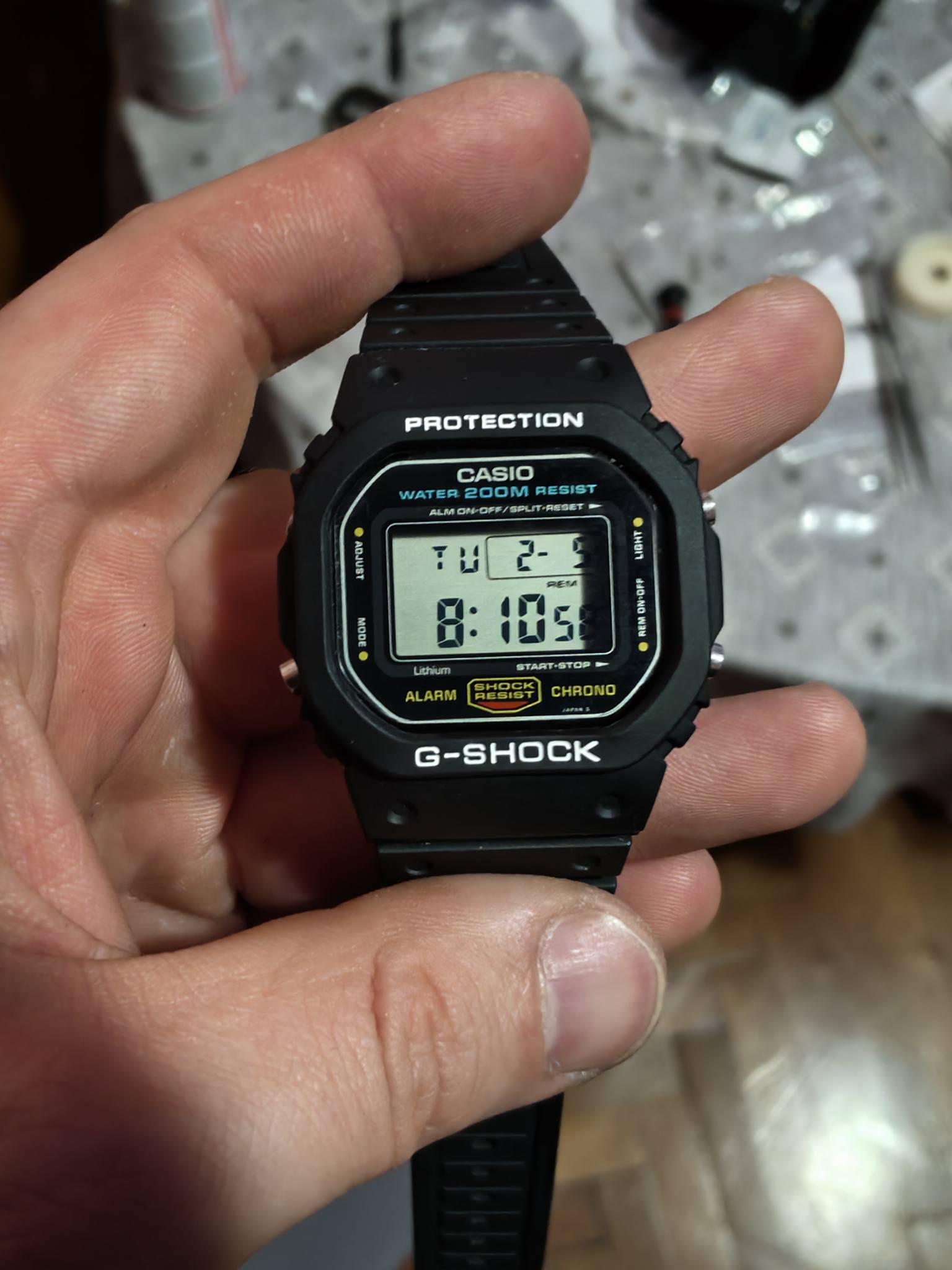 Finished restoring my Casio DW-5600C-1V watch