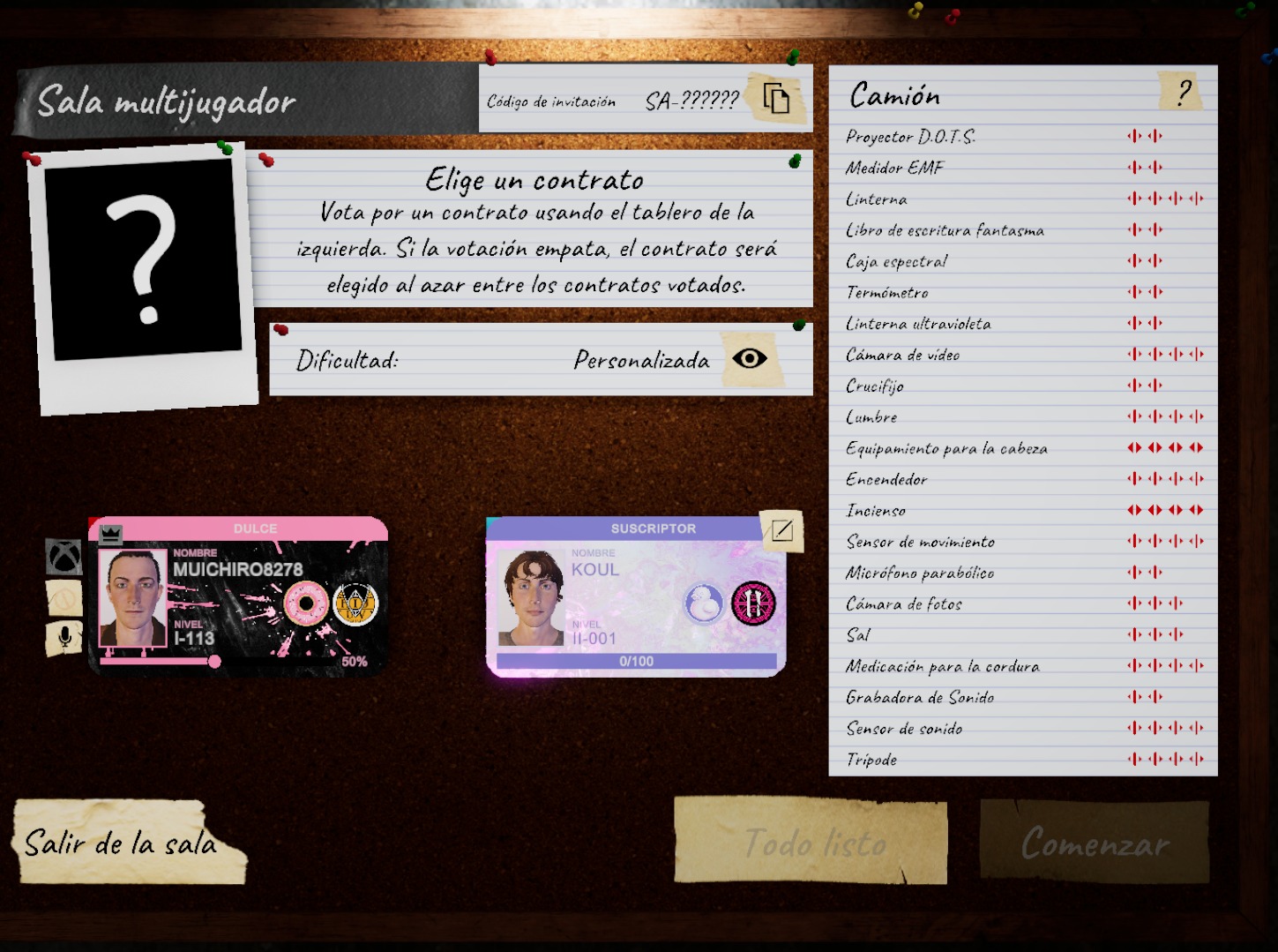 Phasmophobia ESPAÑOL | Buscamos +2 para jugar estamos jugando con una ...