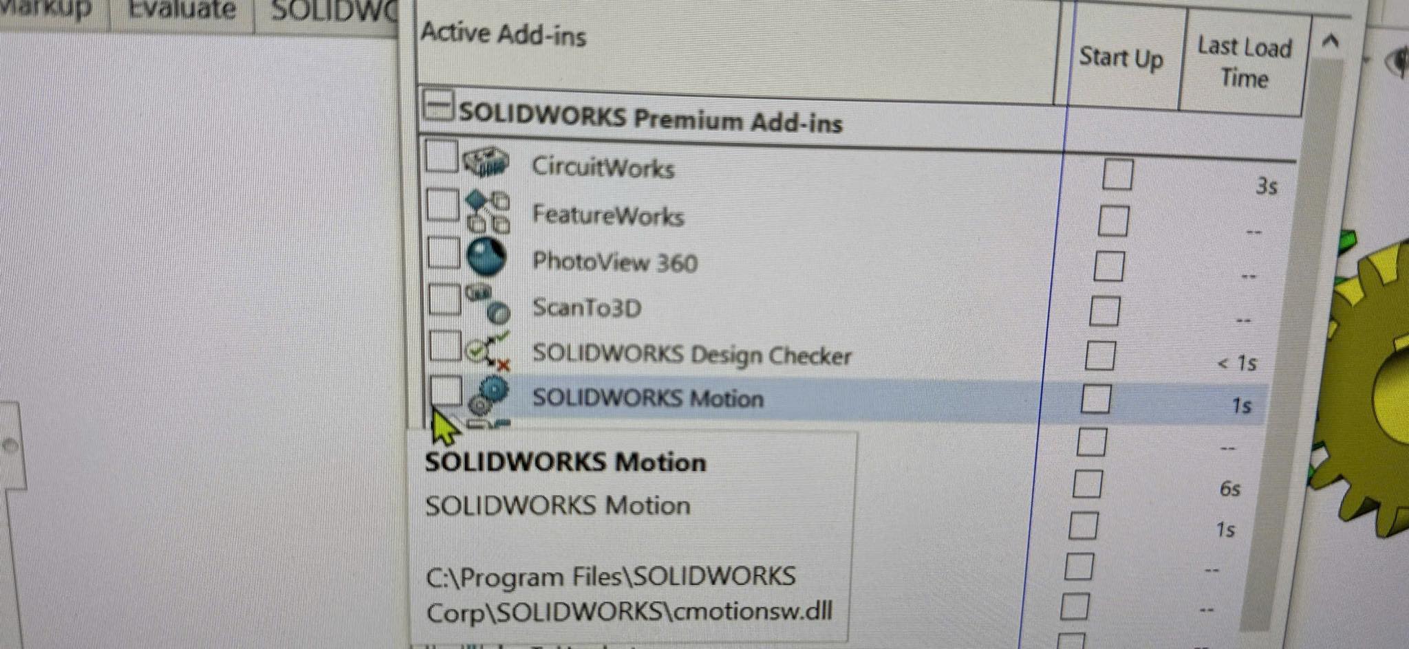 CLB SOLIDWORKS | Muốn cài thêm cái Motion này thì vô đâu cài thế mọi ...