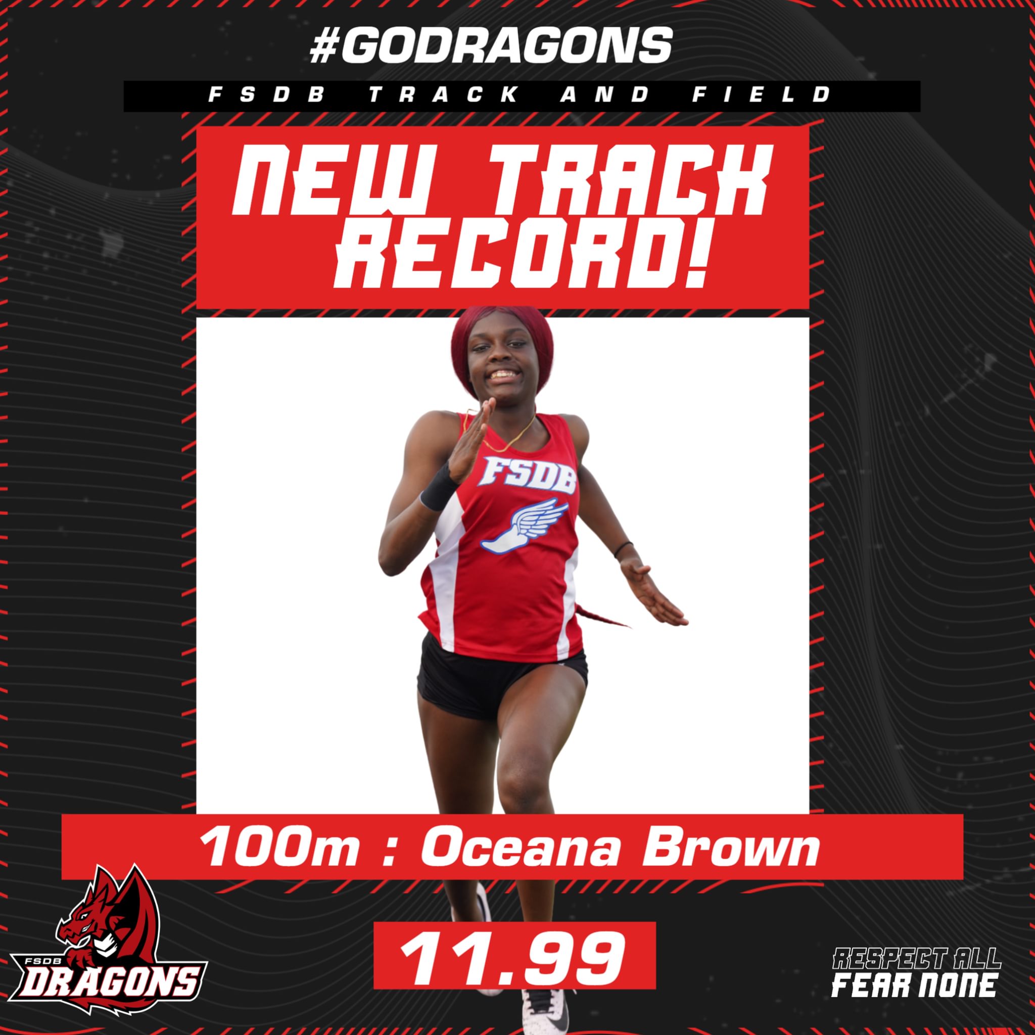 FSDB Athletics - Congratulations to Oceana Brown, who... | Facebook