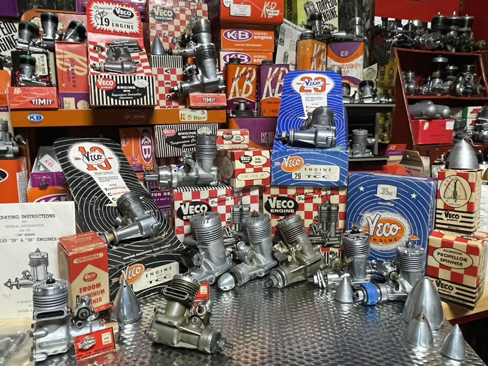 Veco model engines designed by Mel Anderson and Clarence Lee