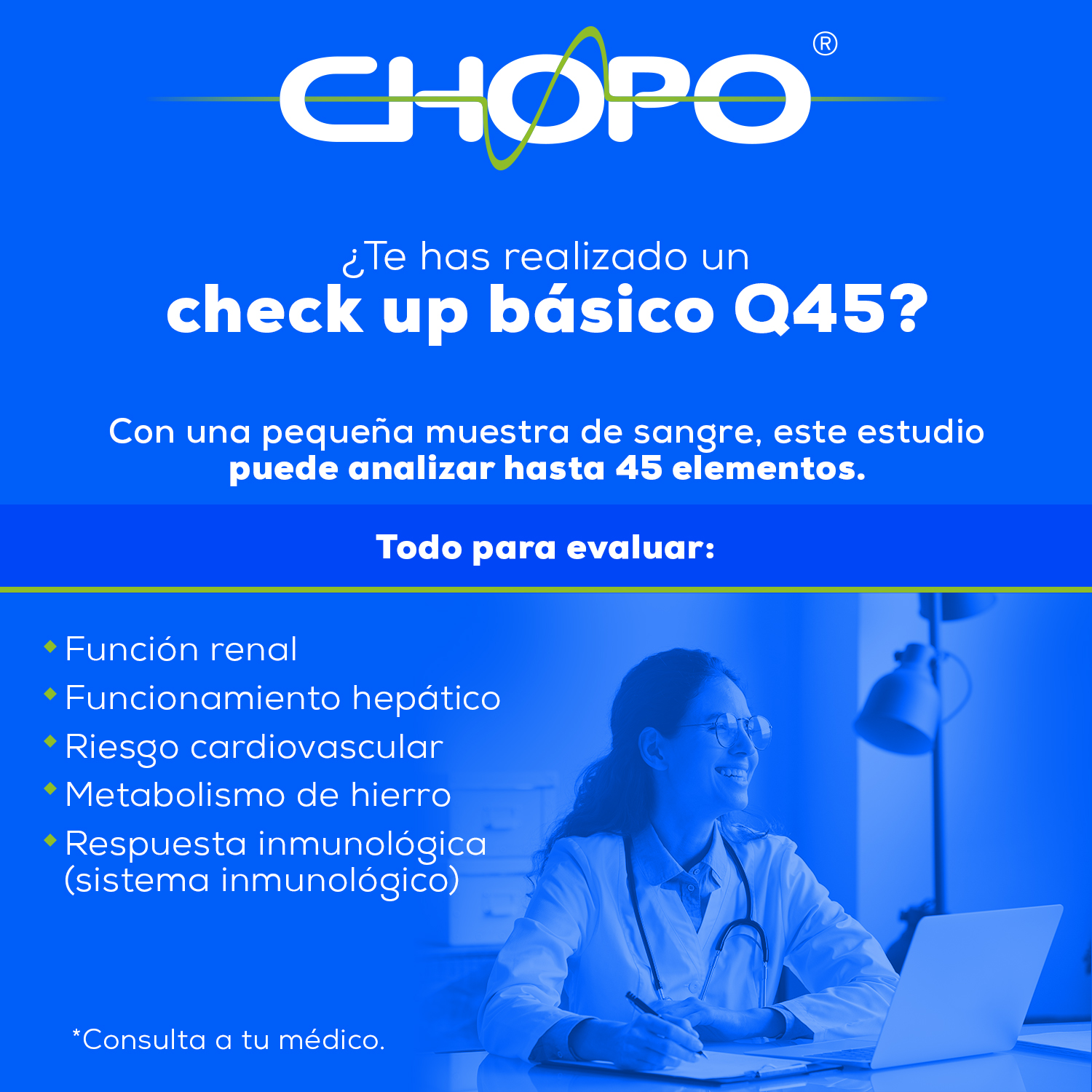 Plaza Laguna - Con el check up básico Q45 tu médico tendrá... | Facebook