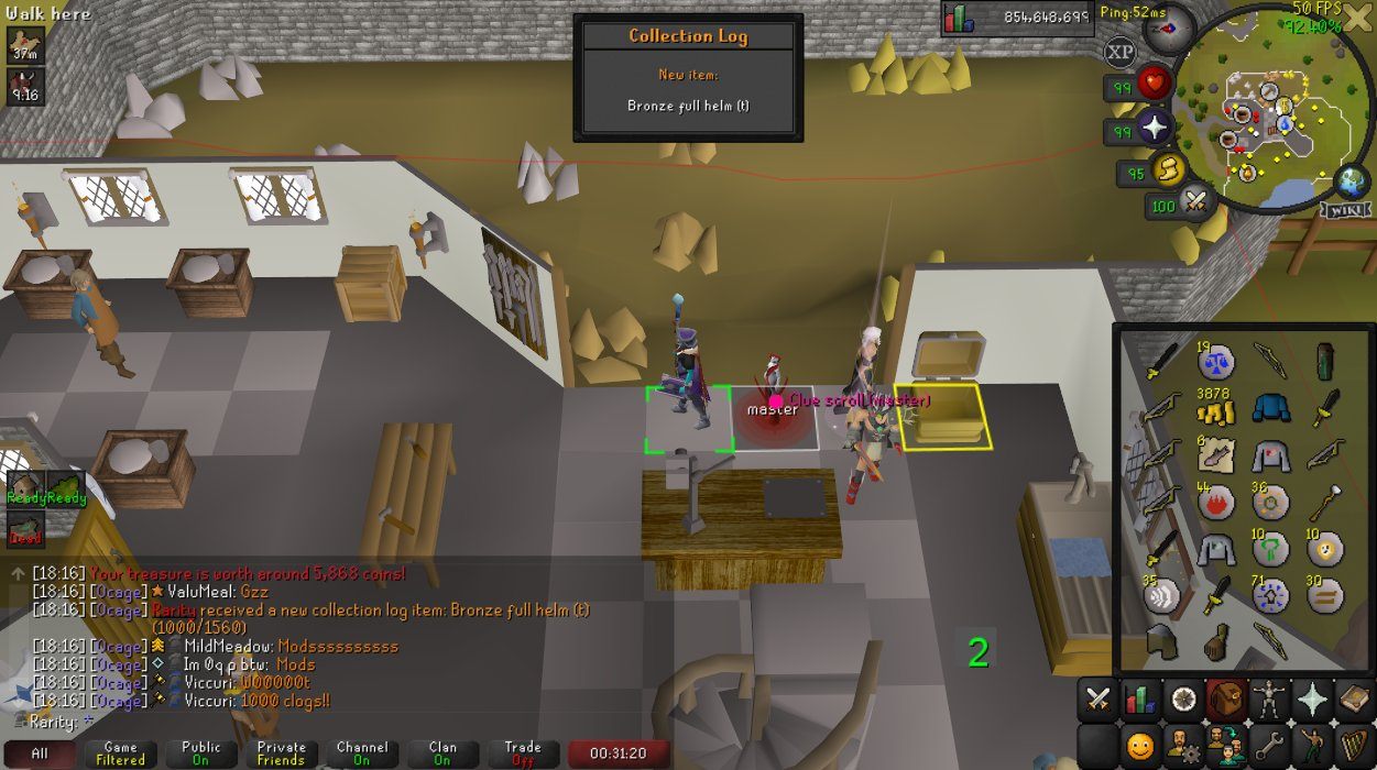OSRS Community | 1k clogs on the ironman 😈
